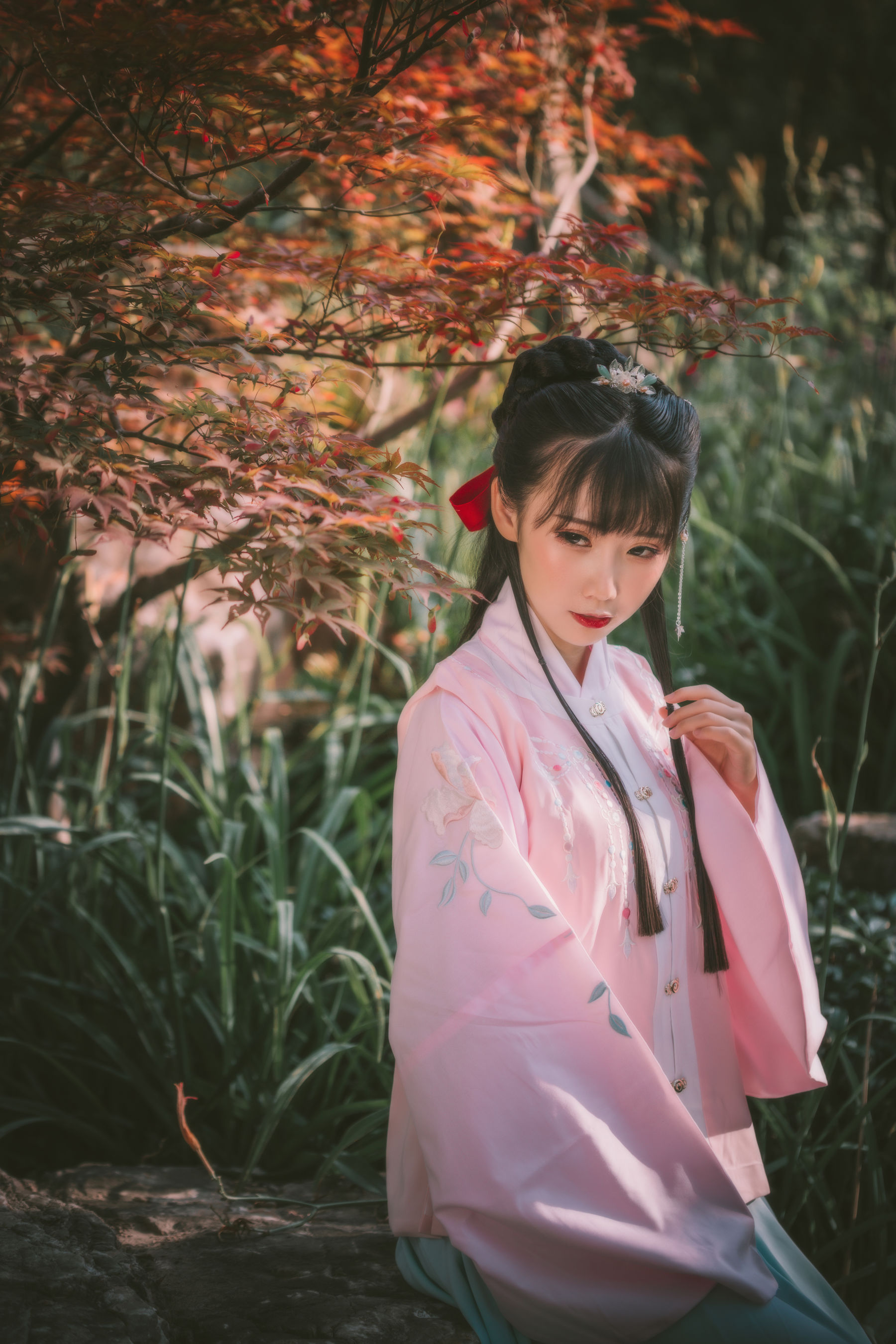 可爱人气Coser面饼仙儿 – 明治汉服 [22P] - 秀人网免费无水印在线套图写真