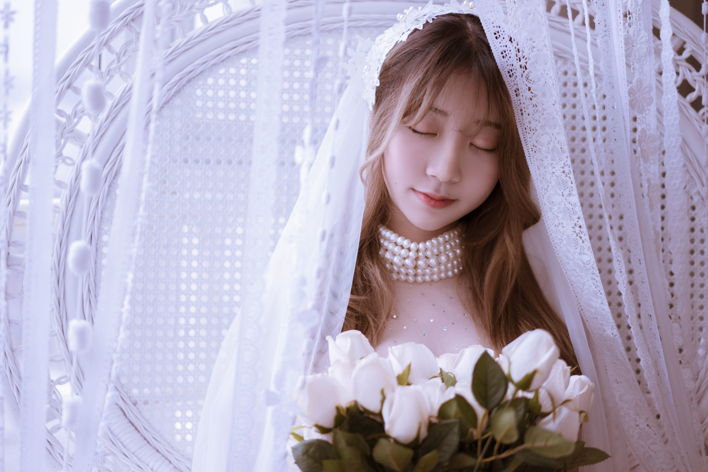 [萝莉COS] 黑川 – 年上彼女 婚纱+毛衣 [39P] - 秀人网免费无水印在线套图写真