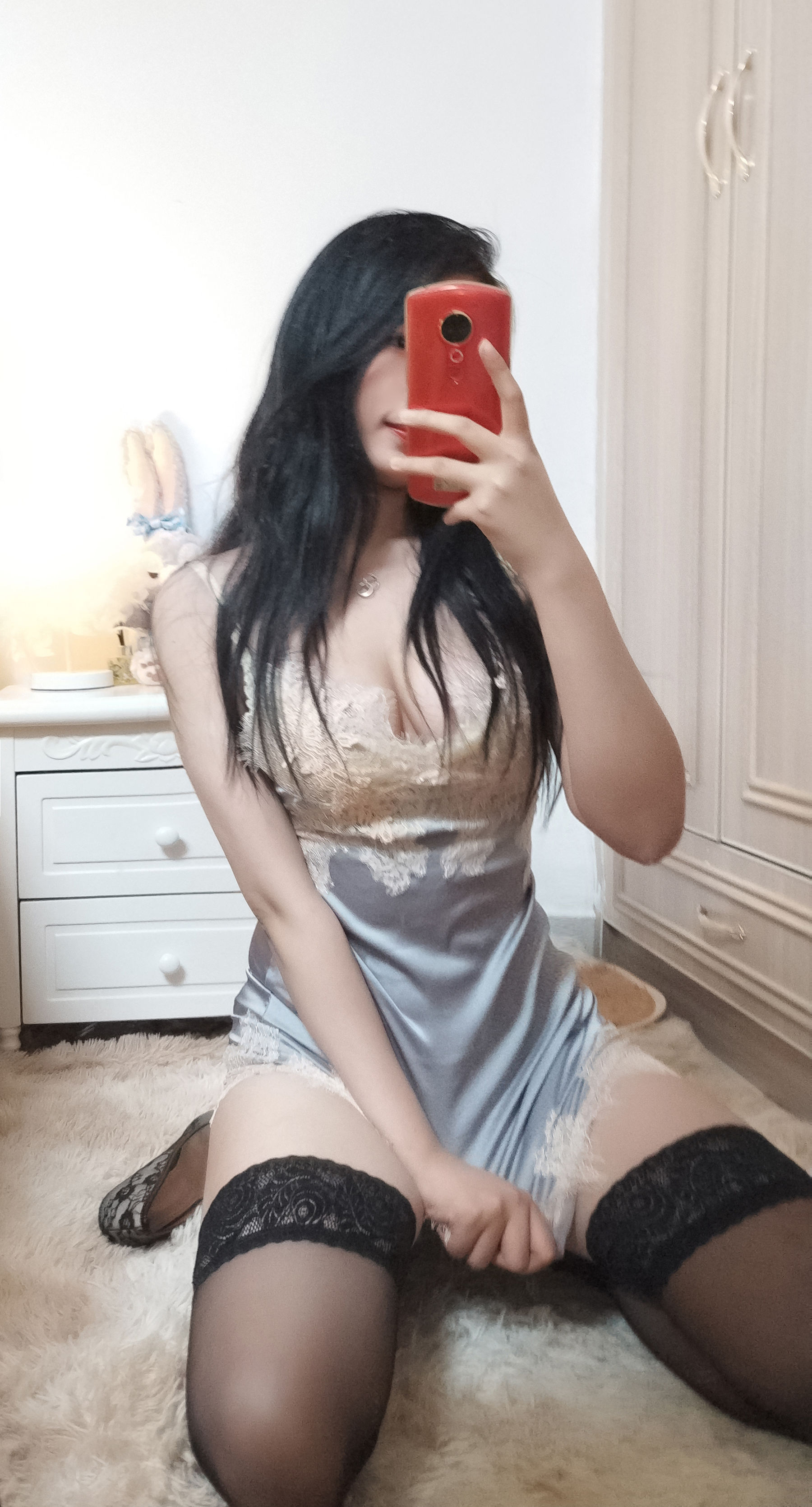 轩萧学姐 – 蓝色睡衣 [28P] - 秀人网免费无水印在线套图写真