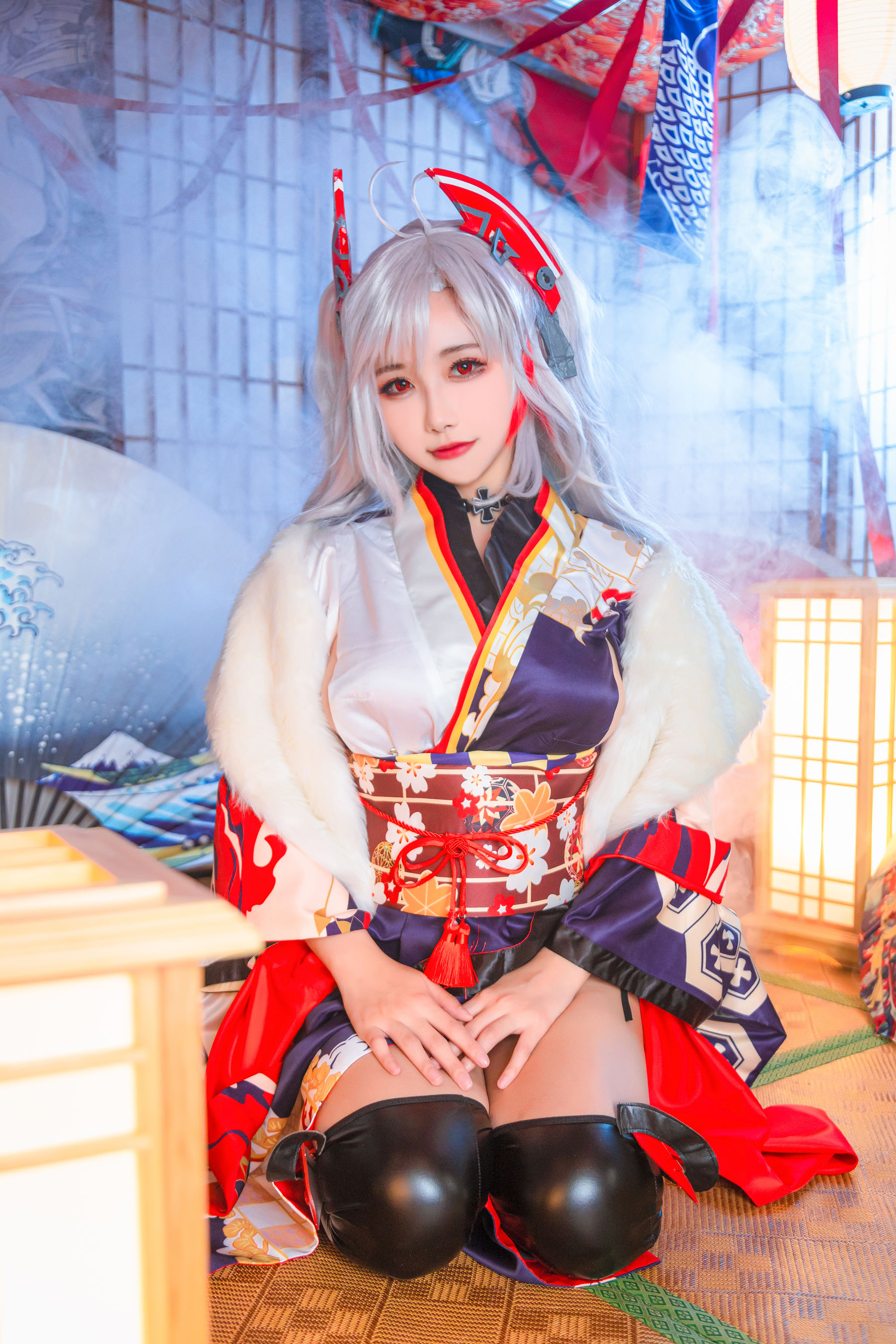 微博妹子Momoko葵葵 – 欧根之和服 [20P] - 秀人网免费无水印在线套图写真