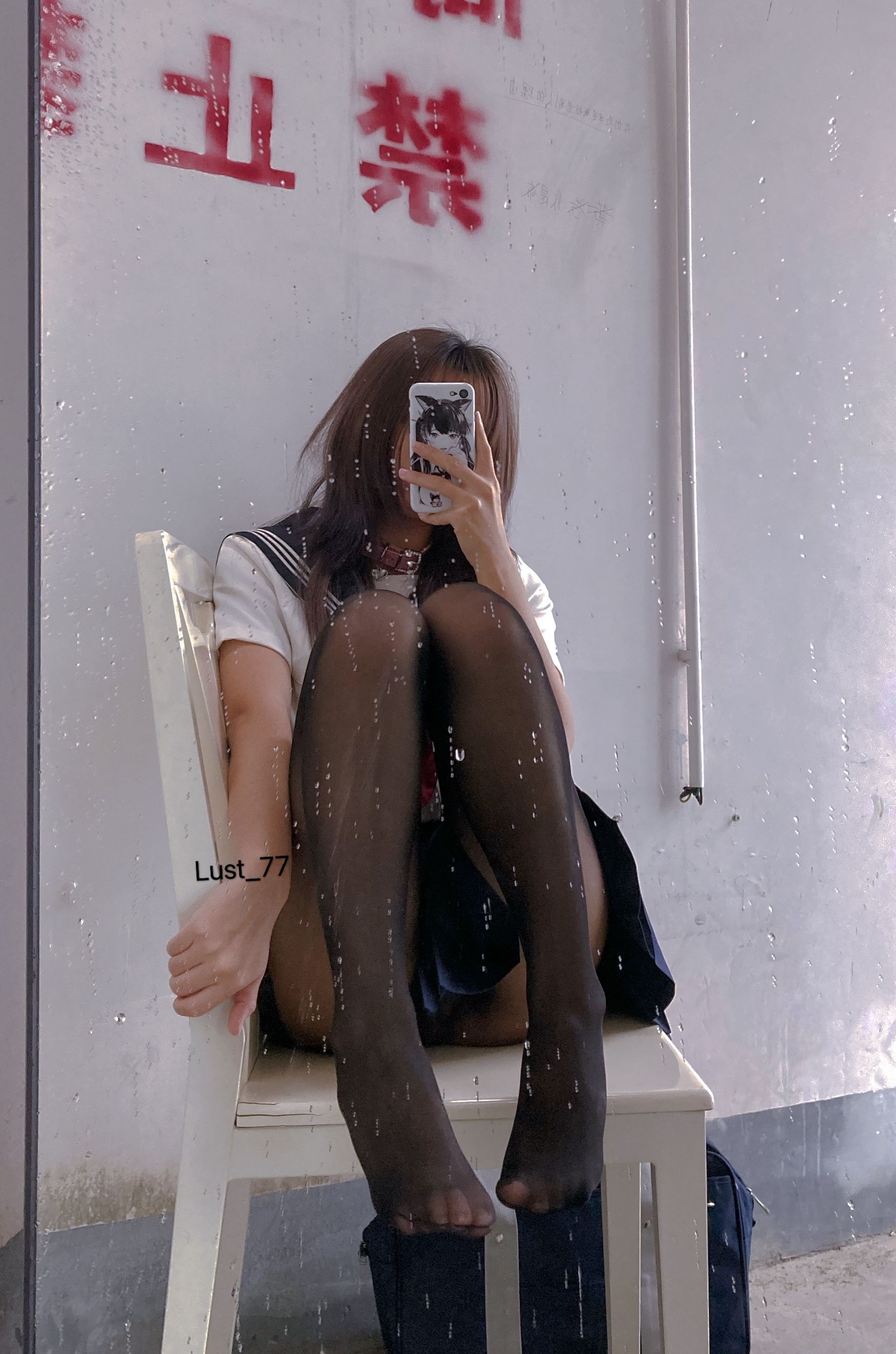 动漫博主柒柒要乖哦 – 天台学姐 [80P] - 秀人网免费无水印在线套图写真