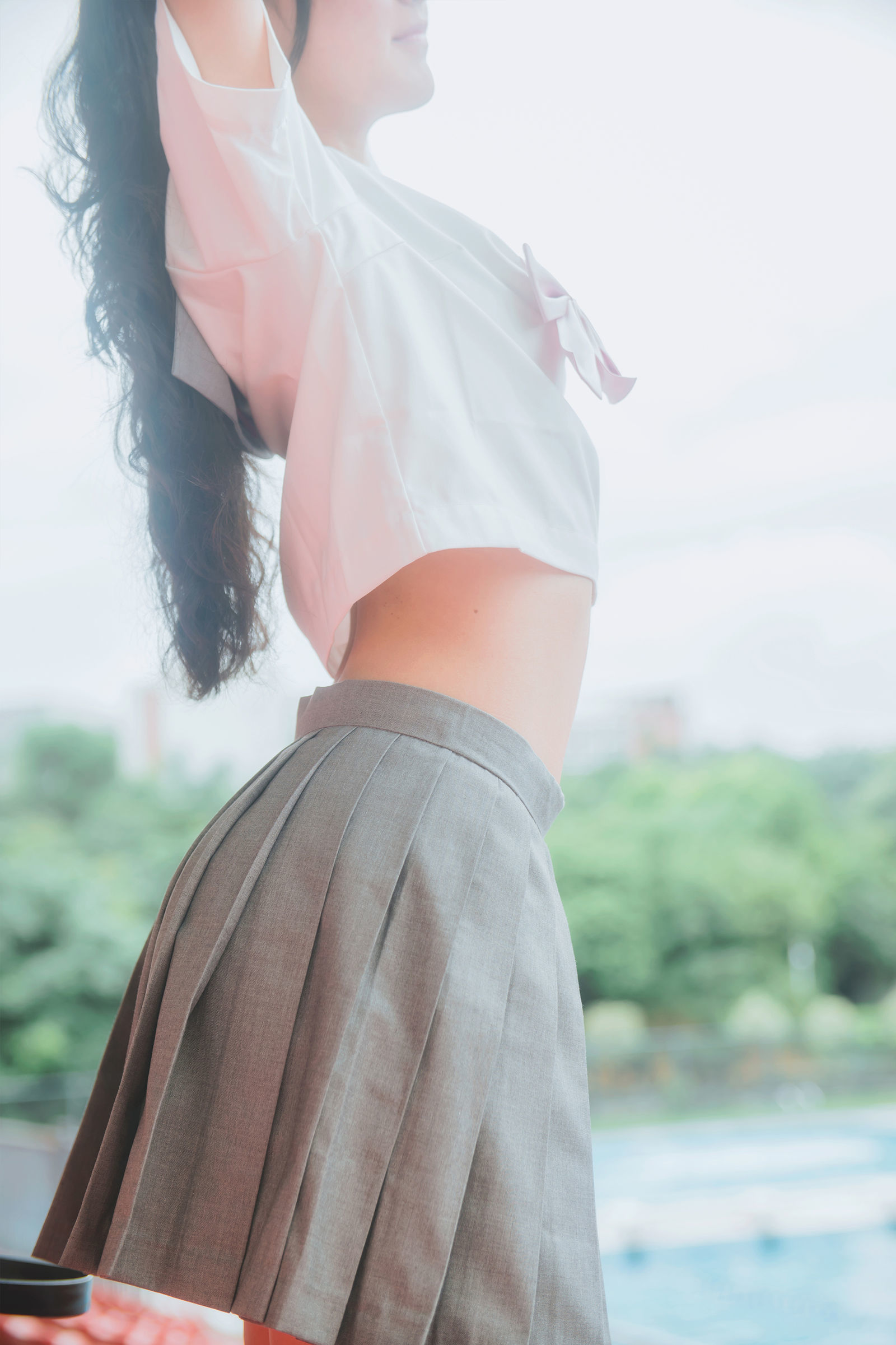 [萝莉COS] 木绵绵OwO – 灰色JK制服 [38P] - 秀人网免费无水印在线套图写真