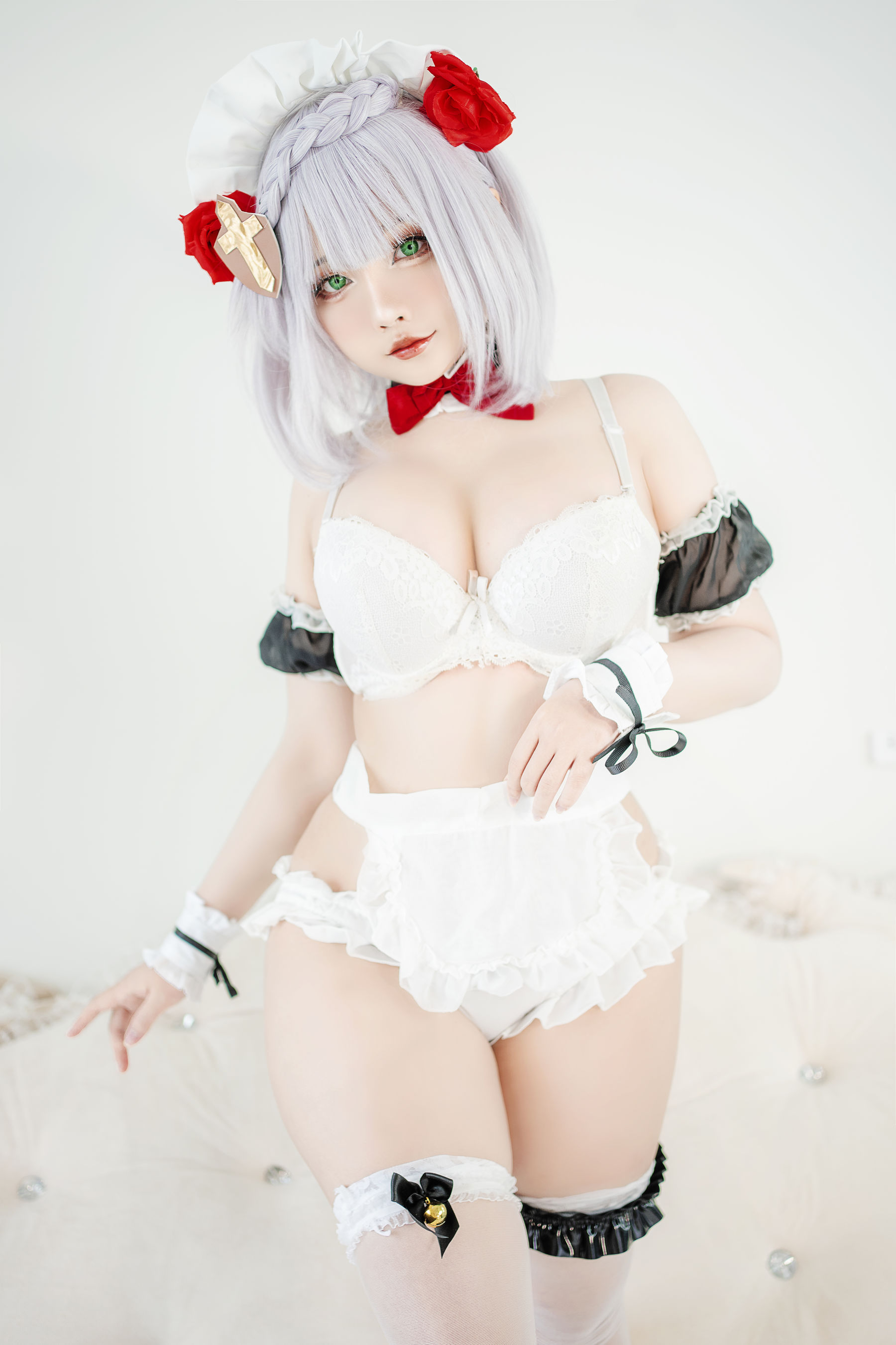 Sayo Momo – Genshin Impact Noelle Maid [10P] - 秀人网免费无水印在线套图写真
