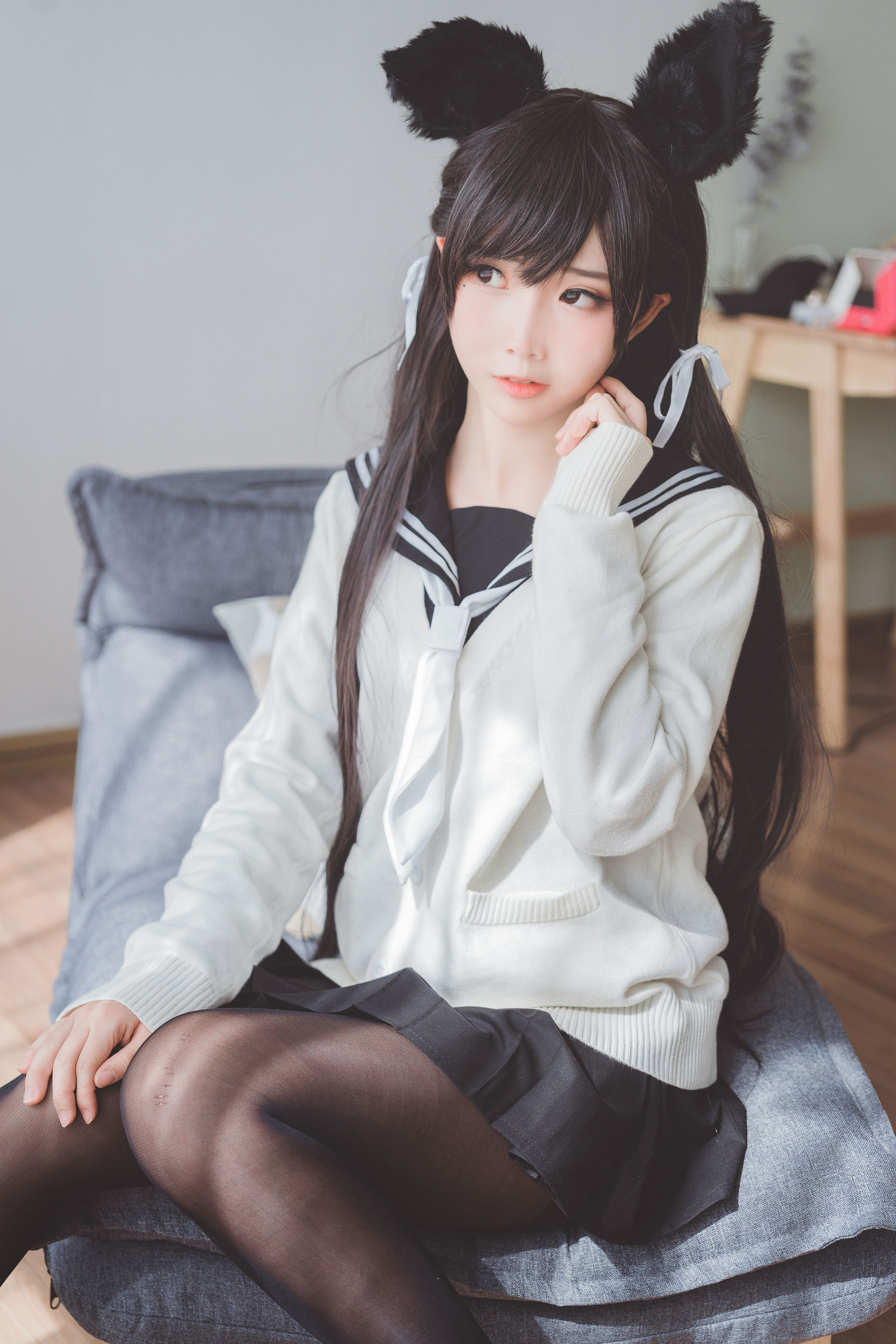 [Cosplay写真] 可爱人气Coser面饼仙儿 – 制服爱宕 [16P] - 秀人网免费无水印在线套图写真