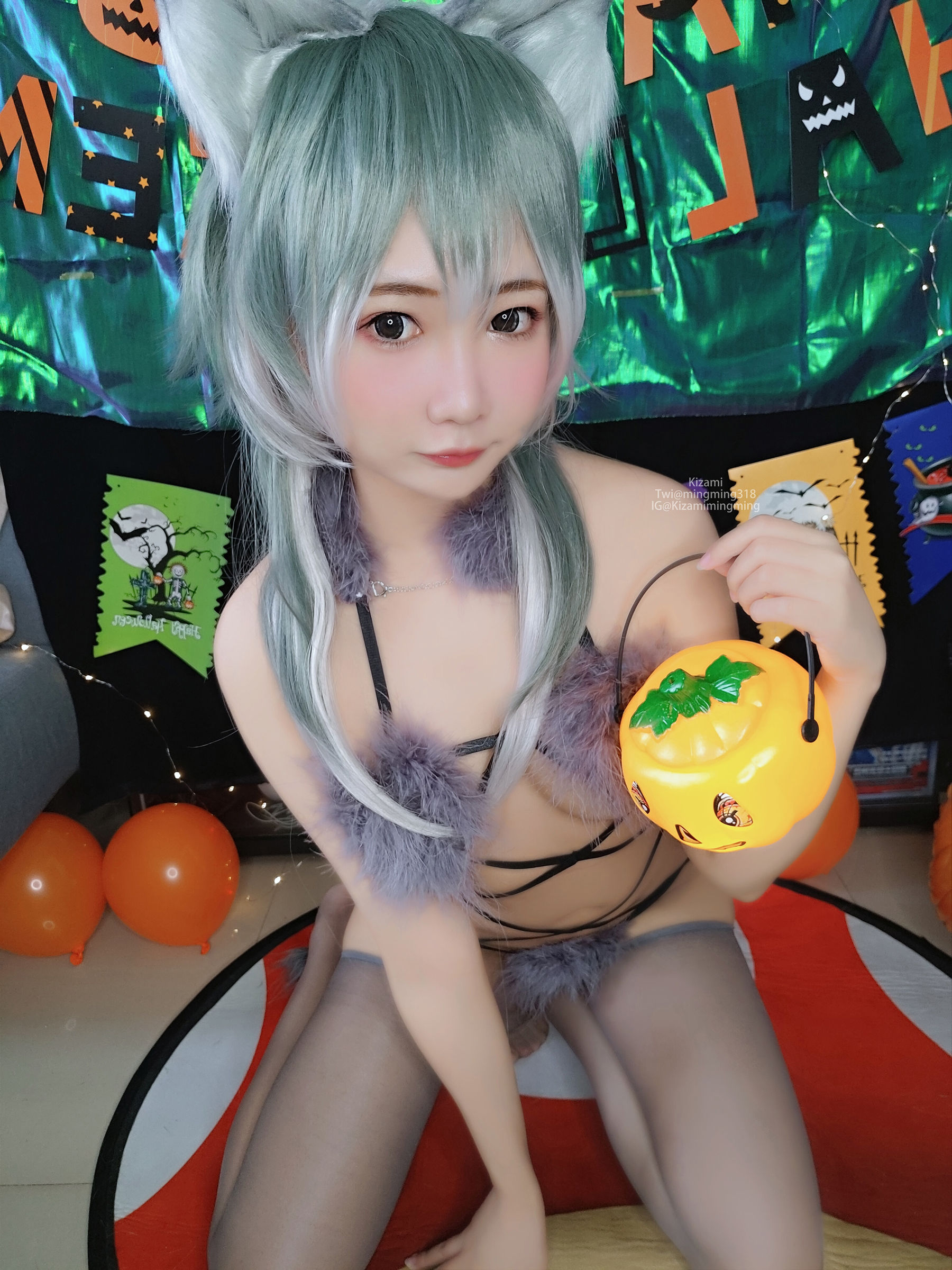 [銘銘Kizami] fantia 2021-11-21 狼女とわら女 [59P] - 秀人网免费无水印在线套图写真