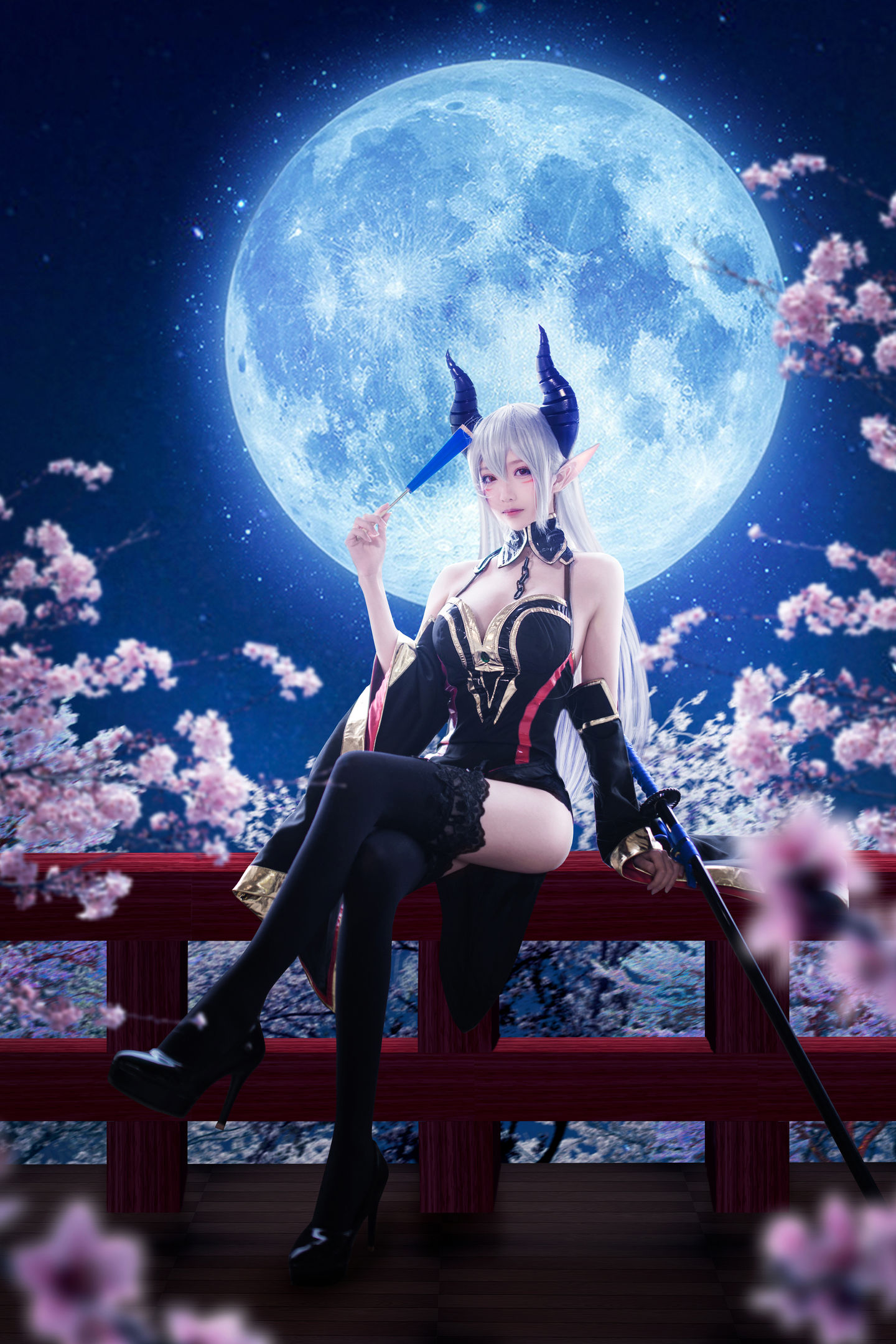 长腿Coser青青子Js – 蒂雅娘 [8P] - 秀人网免费无水印在线套图写真