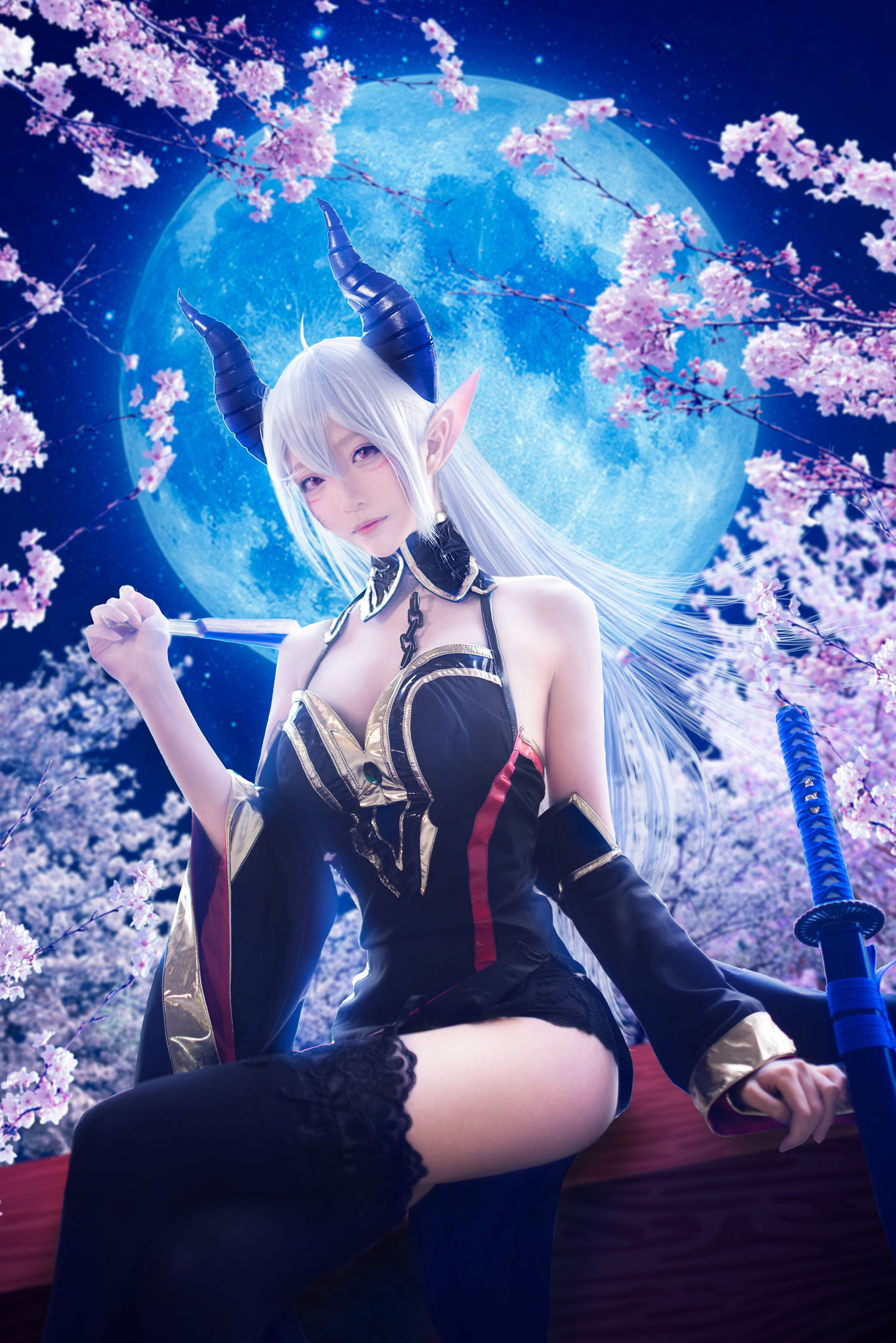 长腿Coser青青子Js – 蒂雅娘 [8P] - 秀人网免费无水印在线套图写真