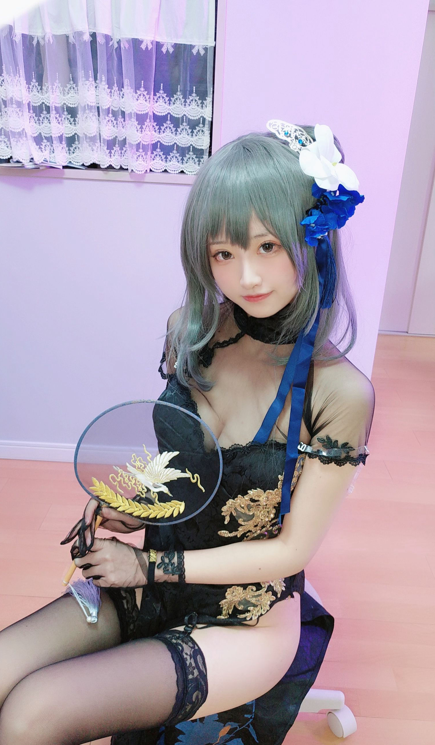 千阳(ちよ) – 路易九世旗袍 [12P] - 秀人网免费无水印在线套图写真