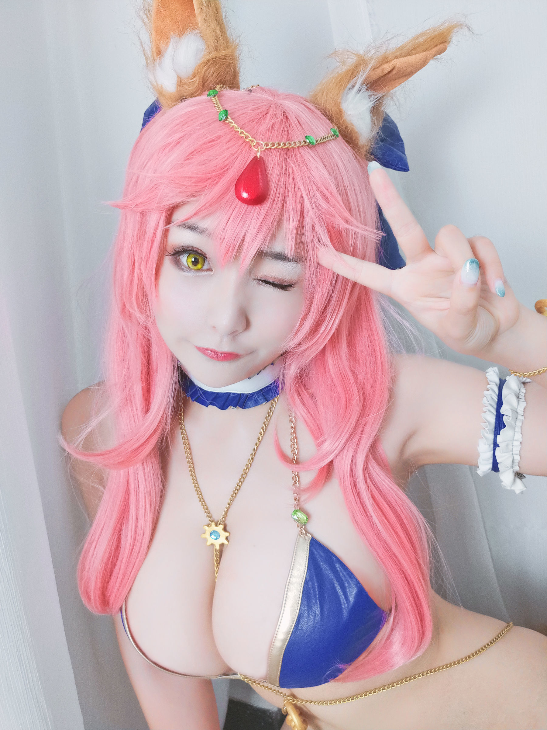 性感Coser三刀刀Miido 玉藻前 [14P] - 秀人网免费无水印在线套图写真