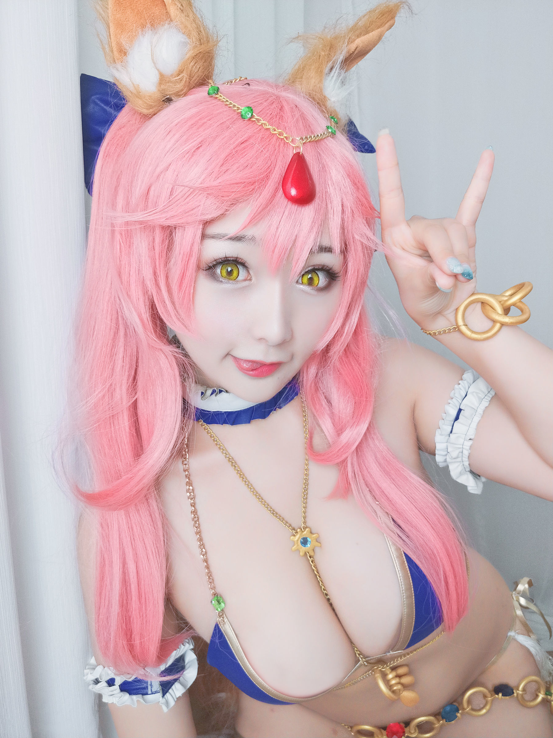 性感Coser三刀刀Miido 玉藻前 [14P] - 秀人网免费无水印在线套图写真