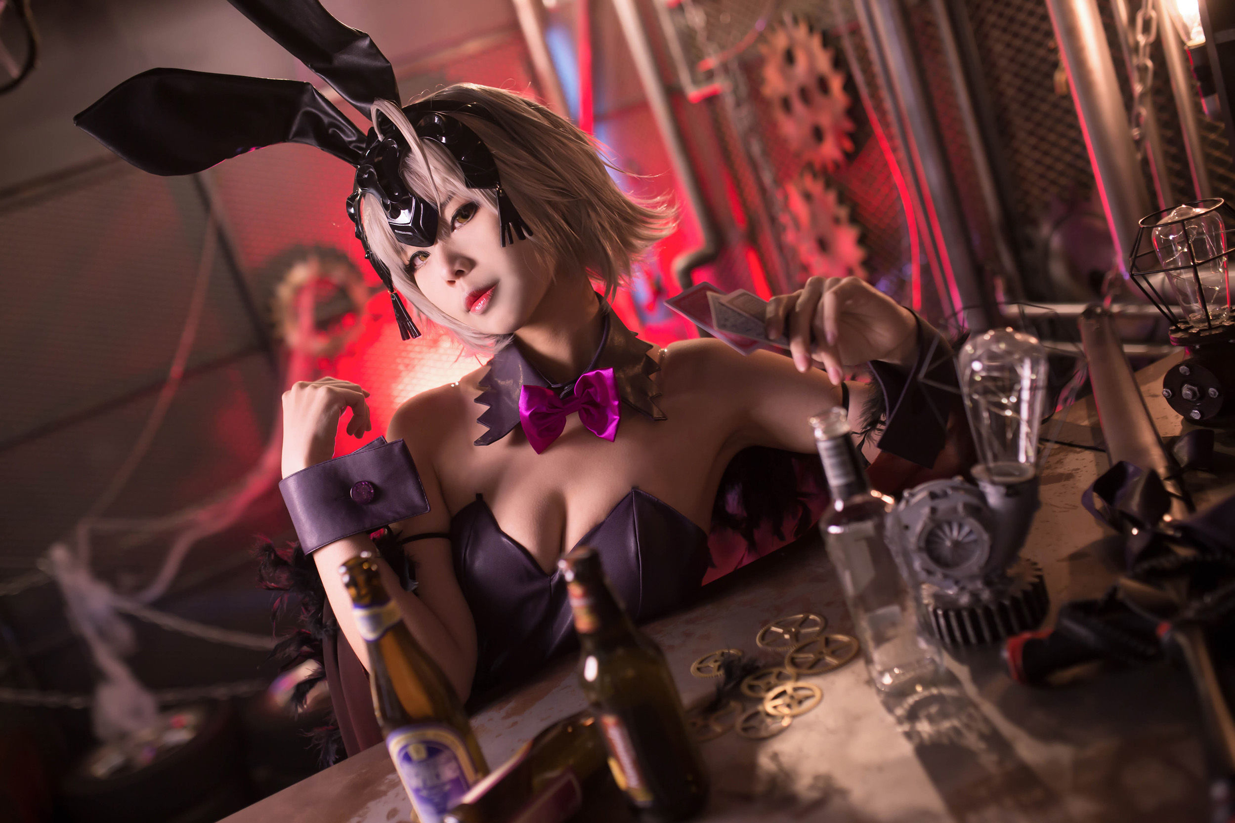 [Cosplay写真] Coser萱-KaYa – 黑贞 兔女郎 [12P] - 秀人网免费无水印在线套图写真