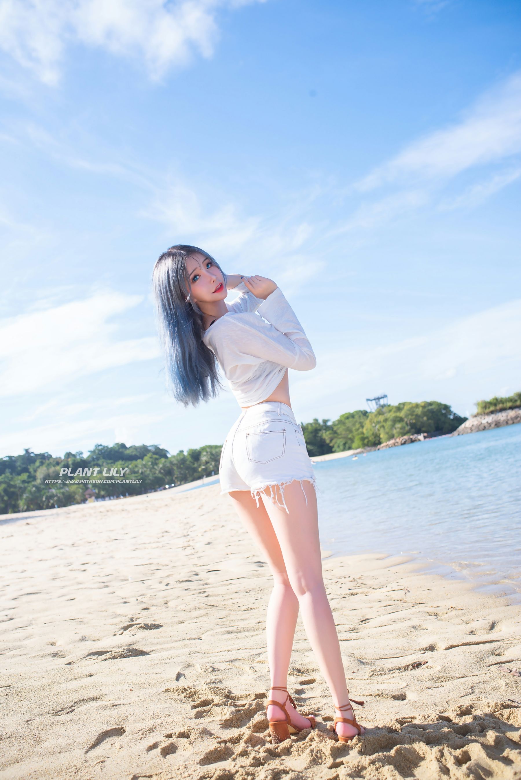花リリ(Plant Lily) – Beach lily [40P] - 秀人网免费无水印在线套图写真