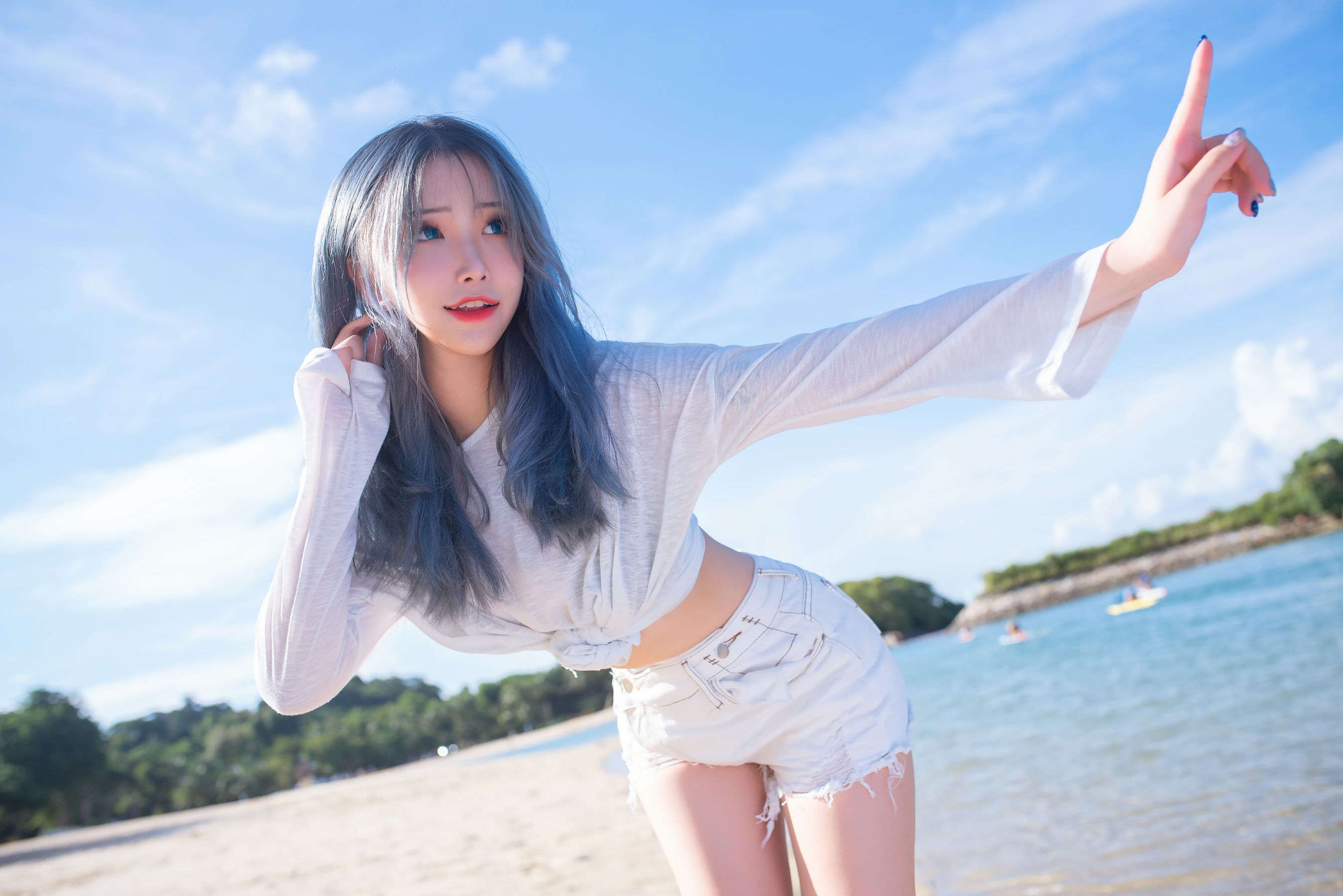 花リリ(Plant Lily) – Beach lily [40P] - 秀人网免费无水印在线套图写真