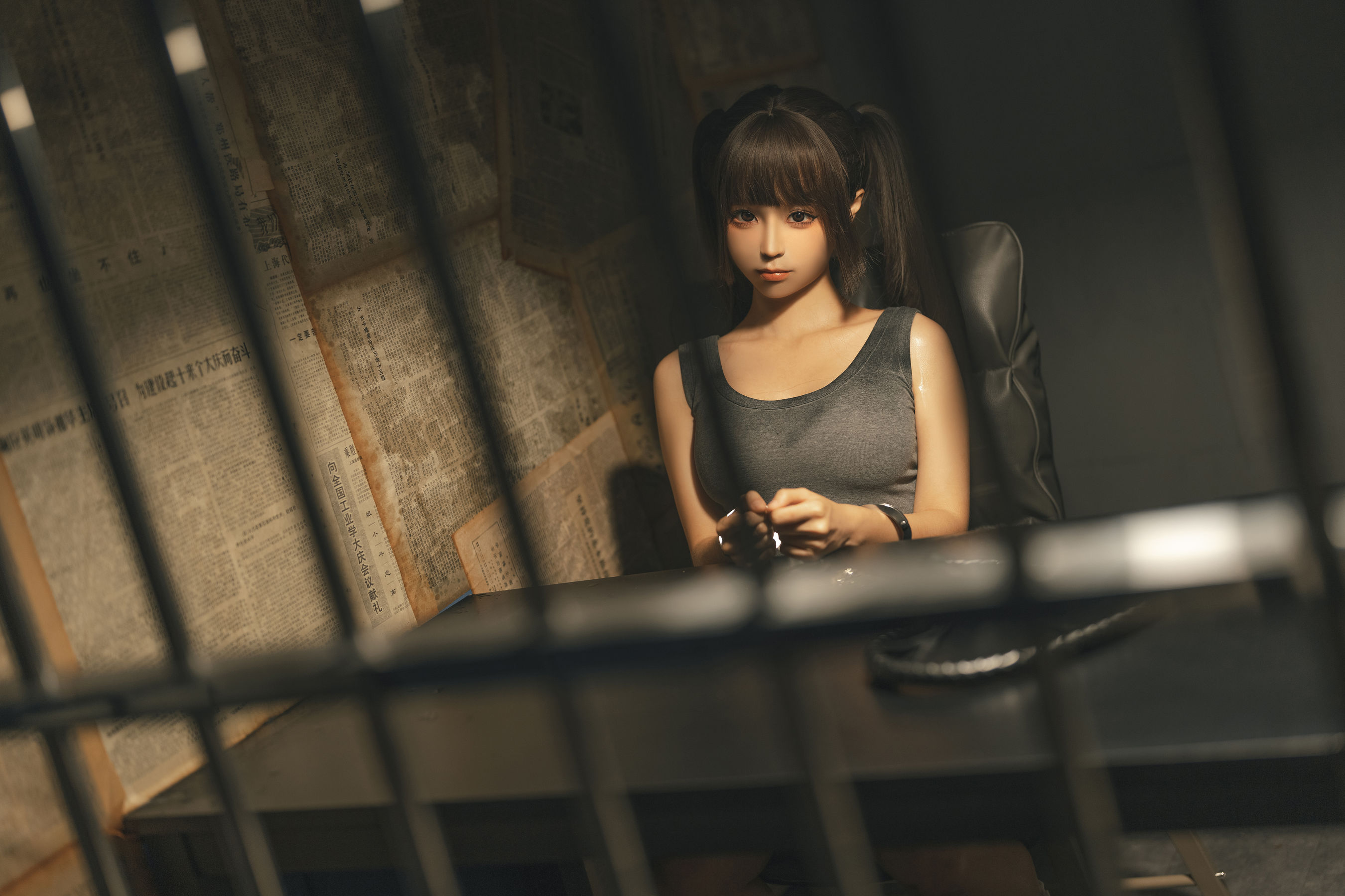 动漫博主蠢沫沫 – 审讯 [136P] - 秀人网免费无水印在线套图写真