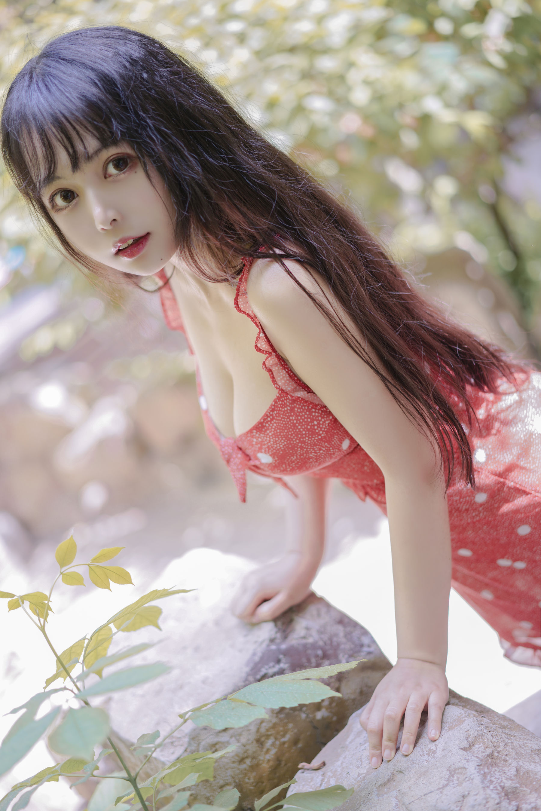 [Cosplay写真] 大眼萌妹黑猫猫OvO – 草莓 [32P] - 秀人网免费无水印在线套图写真