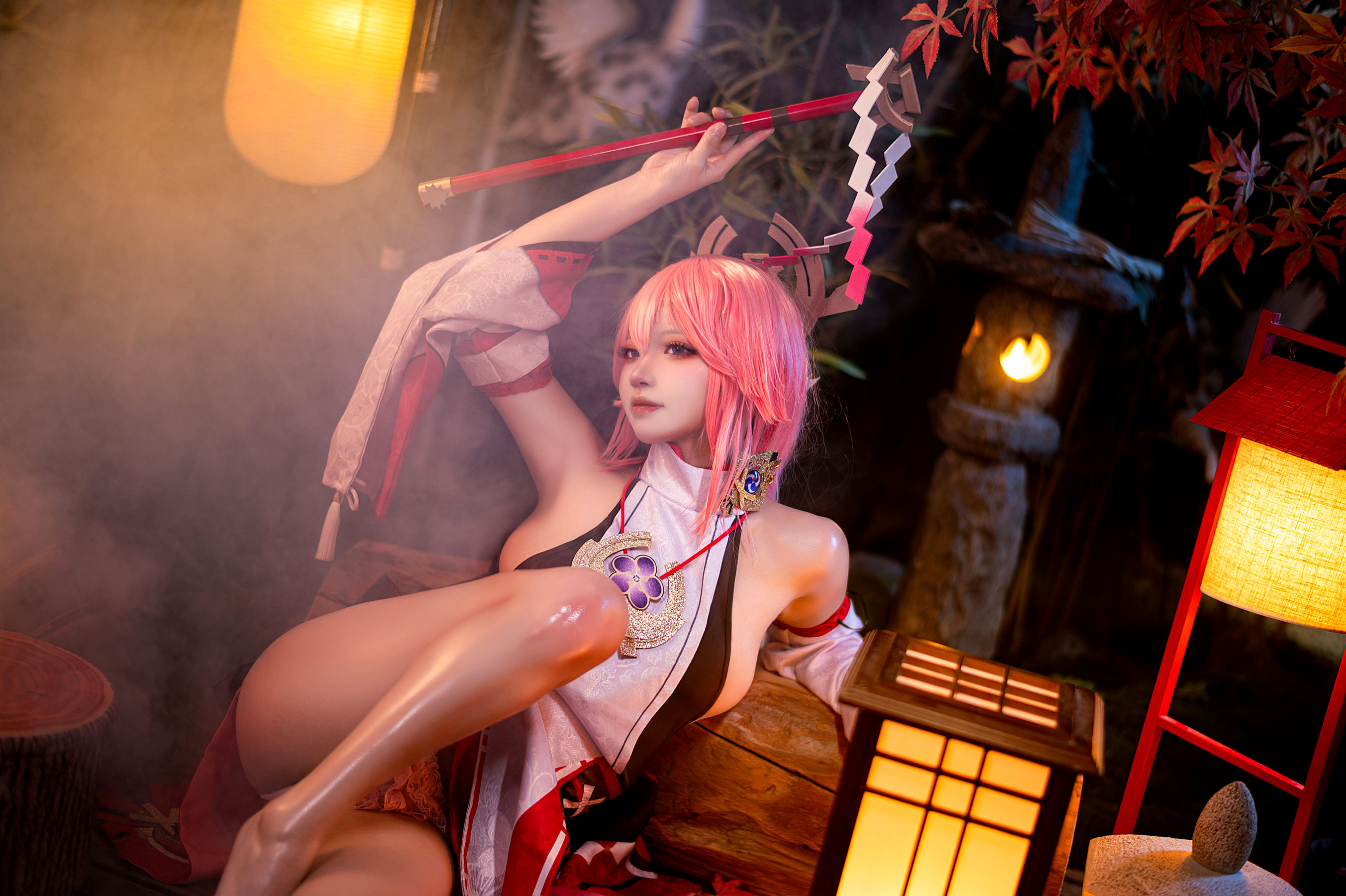 伊喵君&#038;景三 – 八重&#038;雷神 双倍快乐 [56P] - 秀人网免费无水印在线套图写真