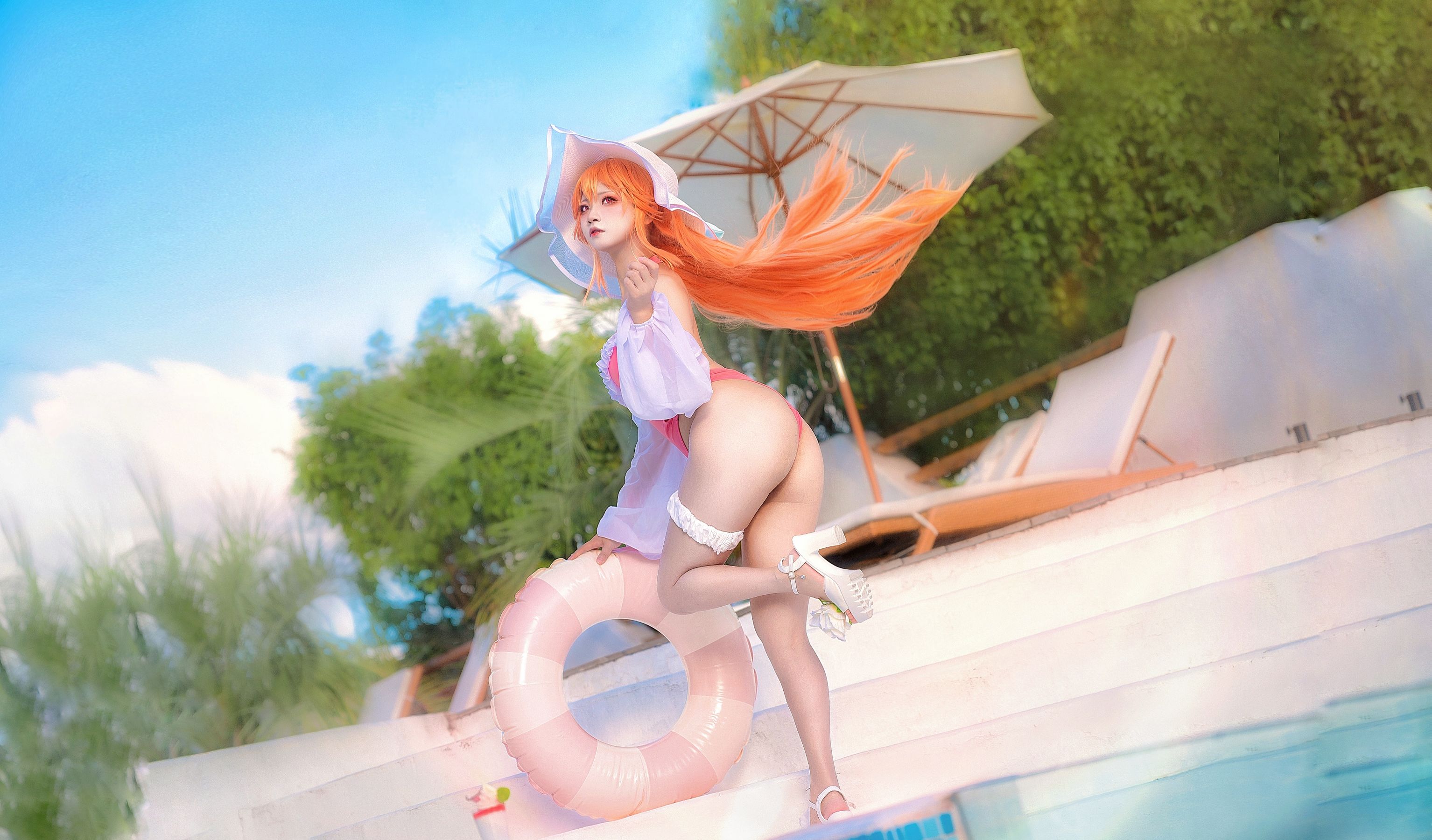 伊喵君 – 碧蓝航线 黎塞留泳装 [29P] - 秀人网免费无水印在线套图写真