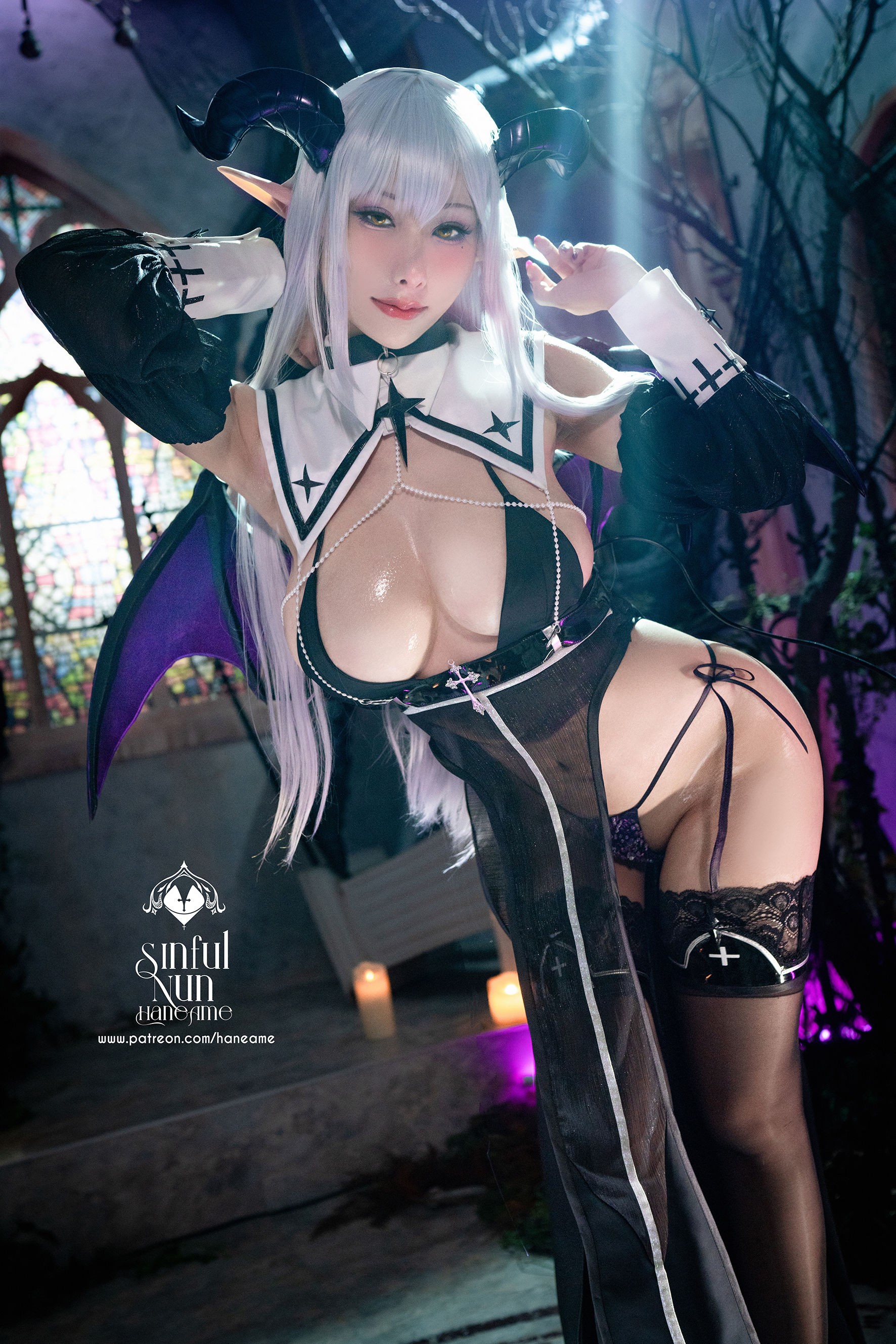 Hane Ame 雨波写真 – 罪恶修女 Devil [32P] - 秀人网免费无水印在线套图写真