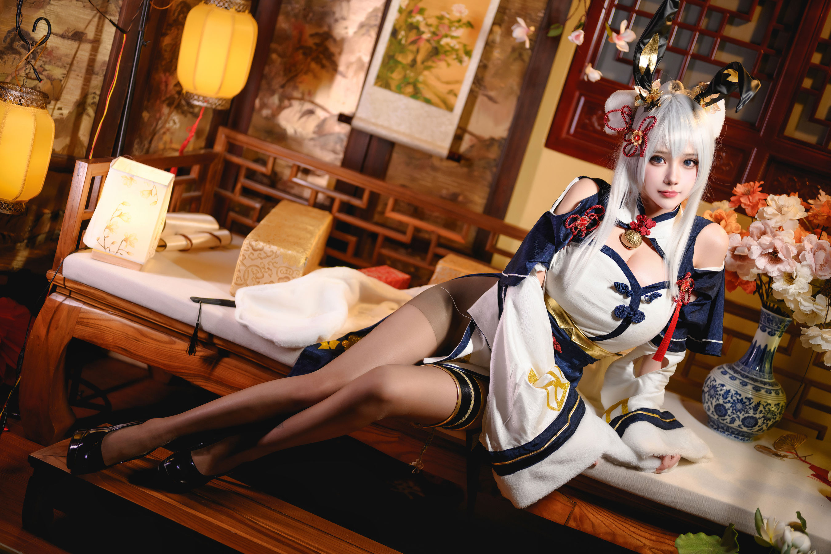 凛子酱 – 旗袍兔兔 [21P] - 秀人网免费无水印在线套图写真