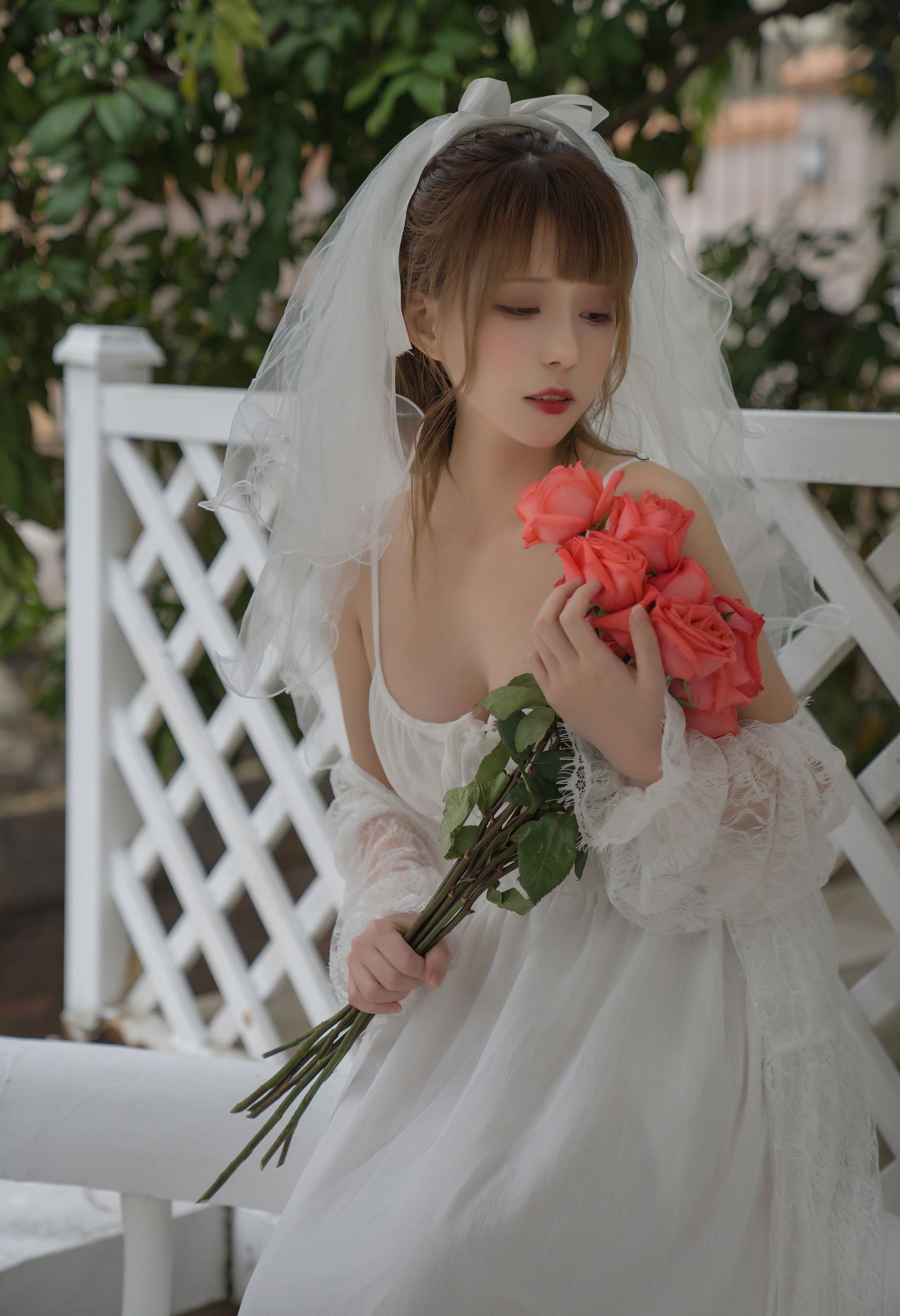 凛子酱 – 婚纱 [9P] - 秀人网免费无水印在线套图写真