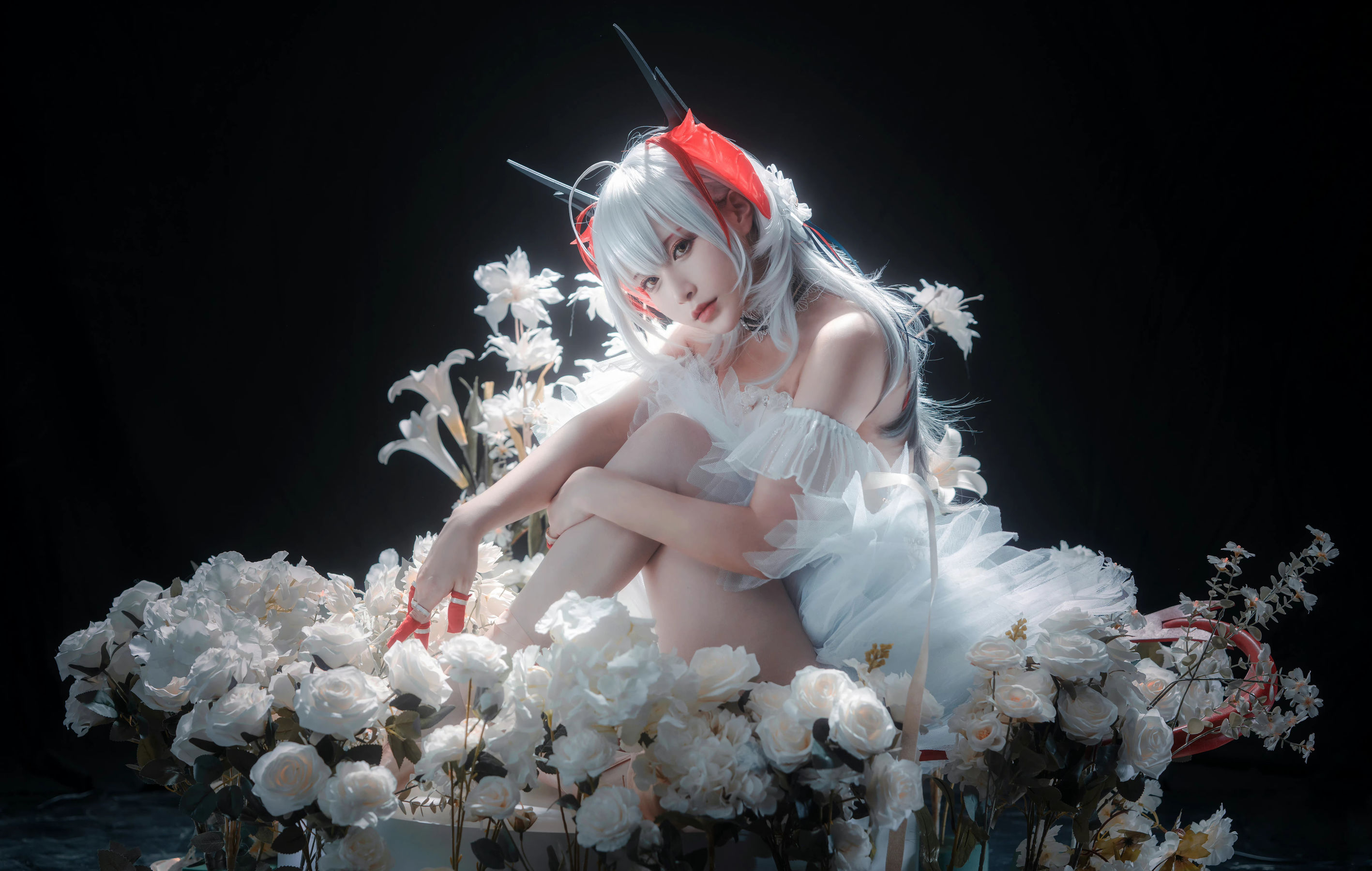 动漫博主铁板烧鬼舞w – 明日方舟 芭蕾 [18P] - 秀人网免费无水印在线套图写真