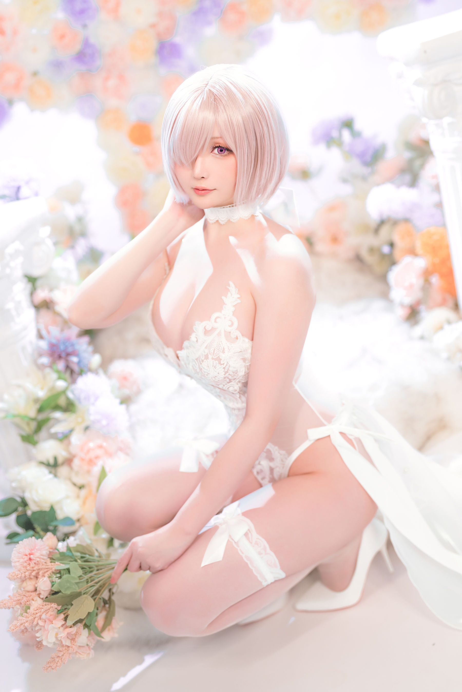 Coser小姐姐星之迟迟 – 玛修同人婚纱 [78P] - 秀人网免费无水印在线套图写真