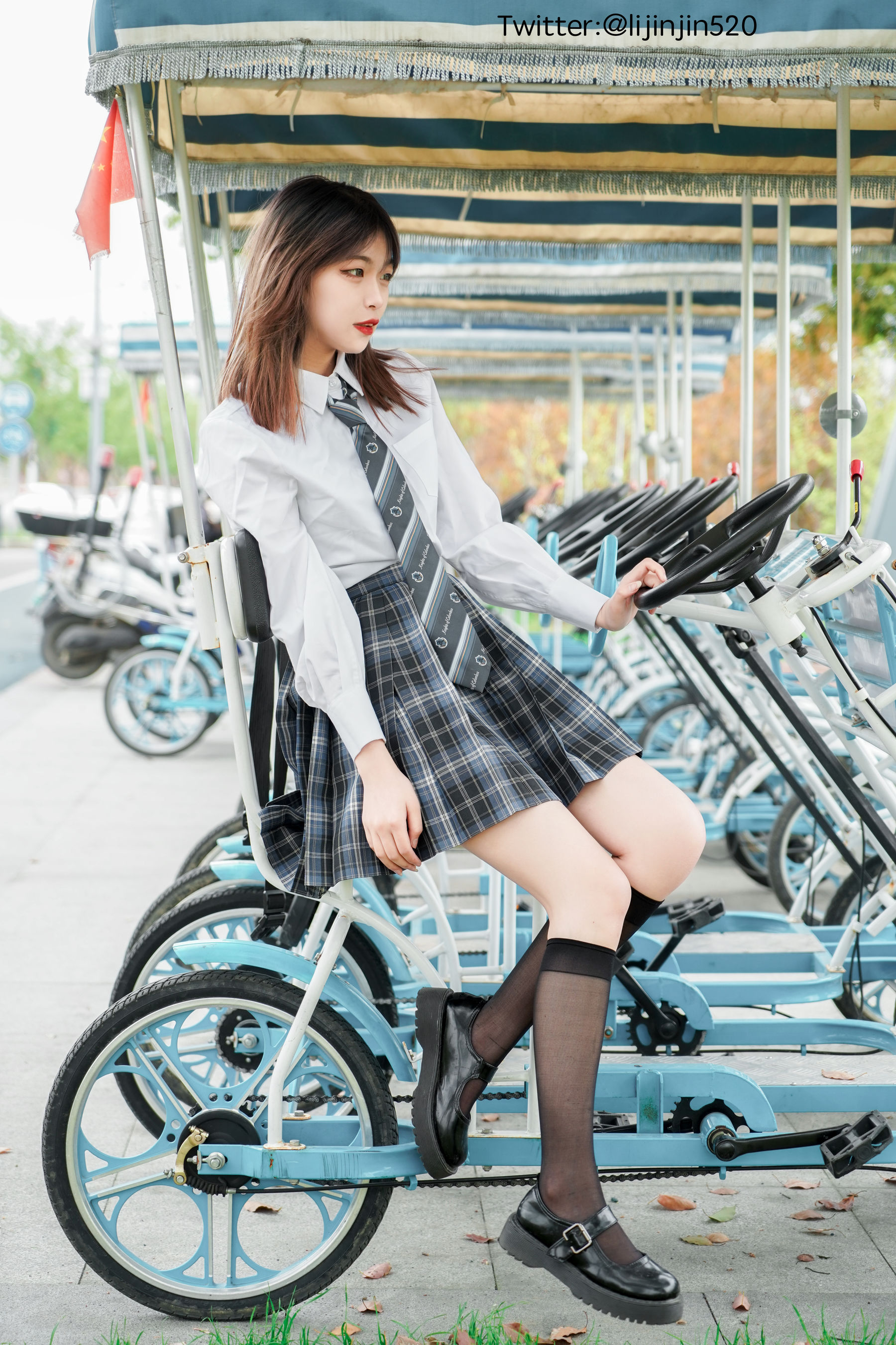 梨瑾瑾 – 户外JK2 [47P] - 秀人网免费无水印在线套图写真