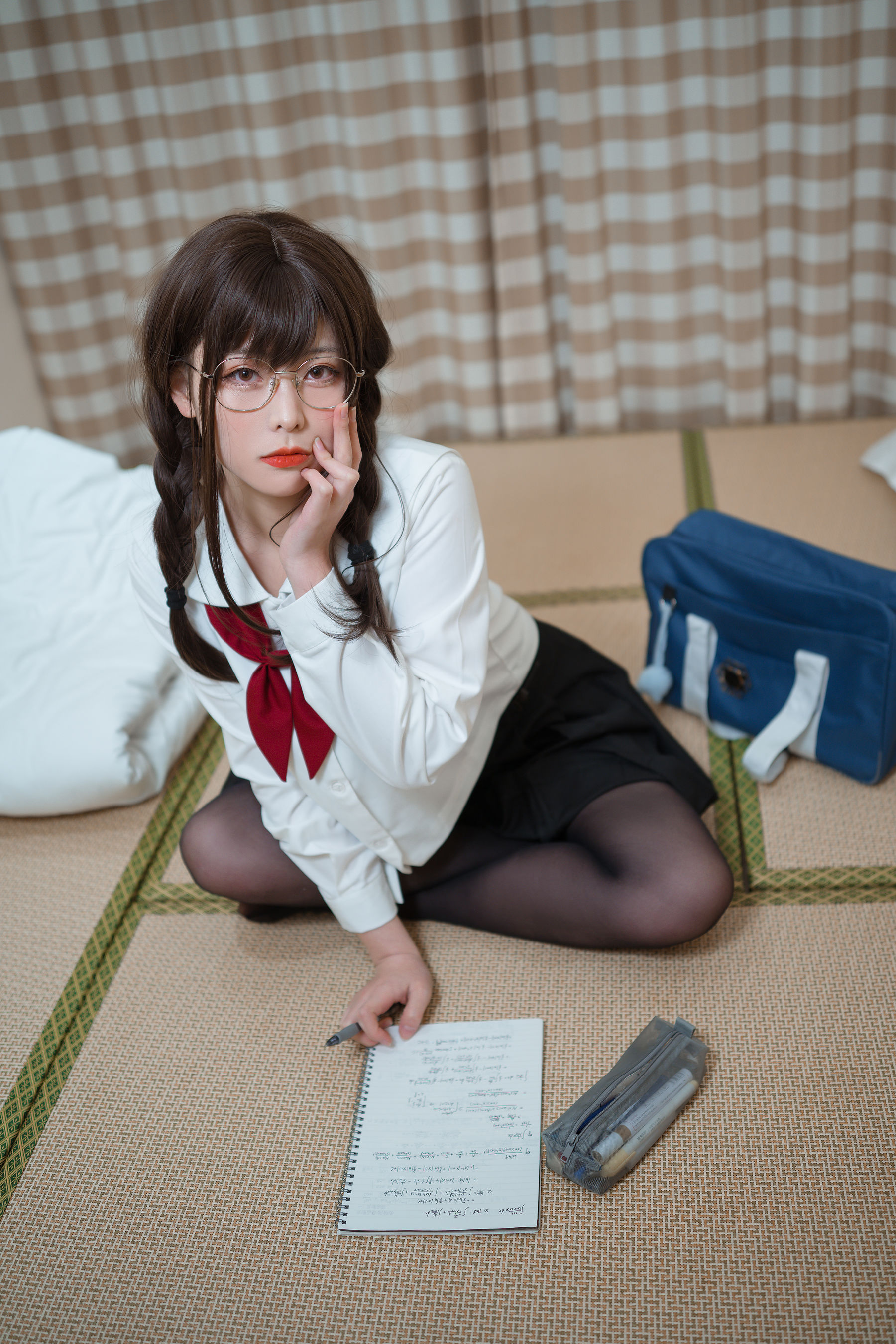 樱岛嗷一 – 大象推广JK [24P] - 秀人网免费无水印在线套图写真