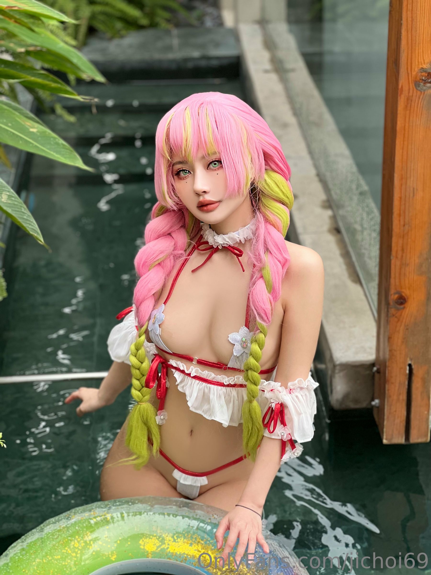 Choi Ji Yun – Mitsuri Kanroji Bikini [25P] - 秀人网免费无水印在线套图写真