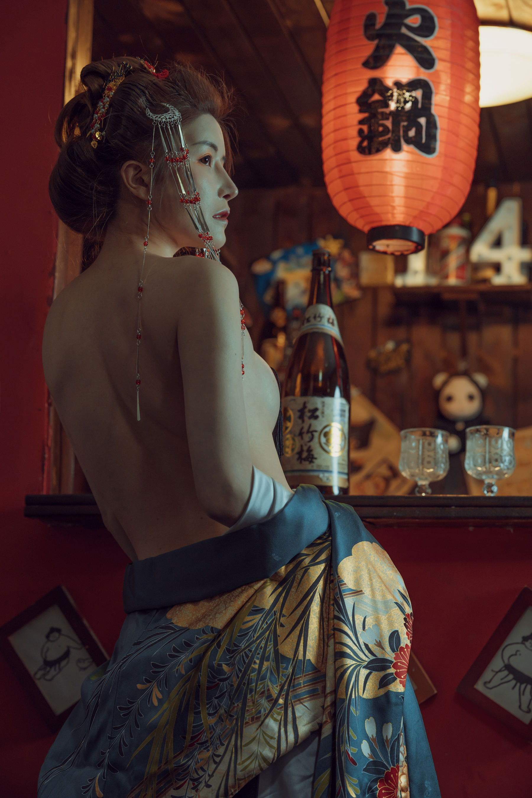 鹿八岁 – 酒醉的和服少女 [40P] - 秀人网免费无水印在线套图写真