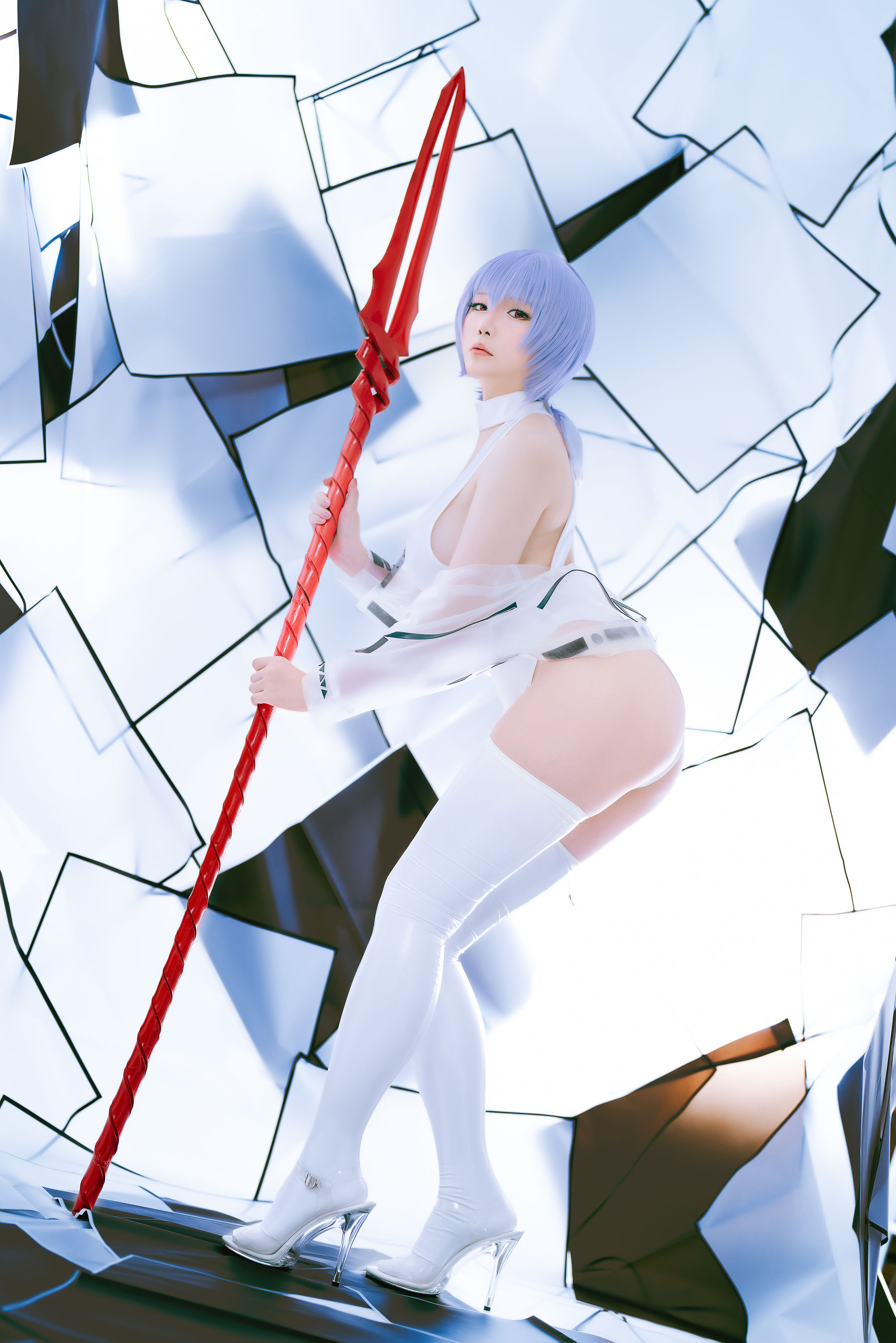 Coser小姐姐星之迟迟 – 绫波丽同人 [61P] - 秀人网免费无水印在线套图写真