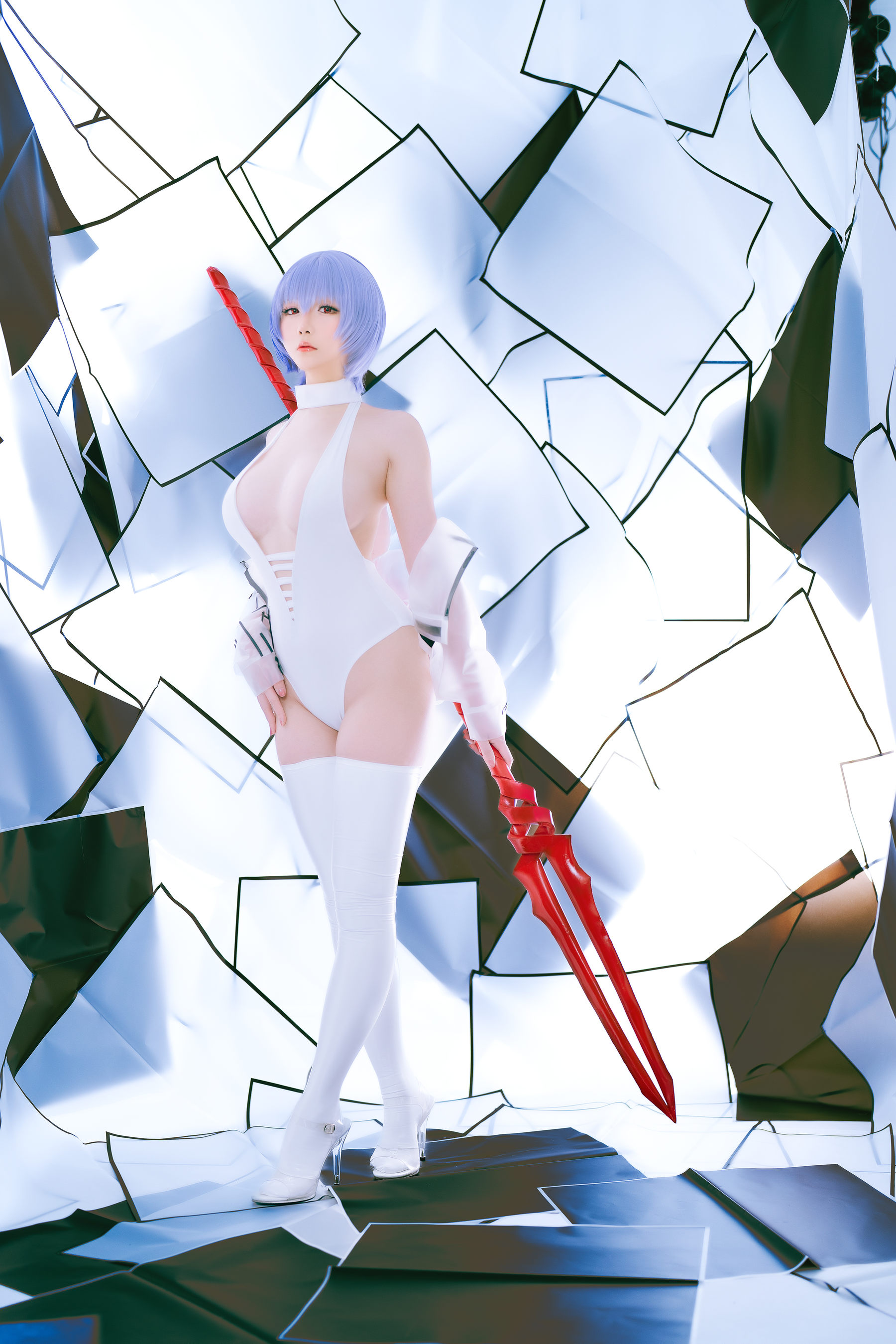 Coser小姐姐星之迟迟 – 绫波丽同人 [61P] - 秀人网免费无水印在线套图写真