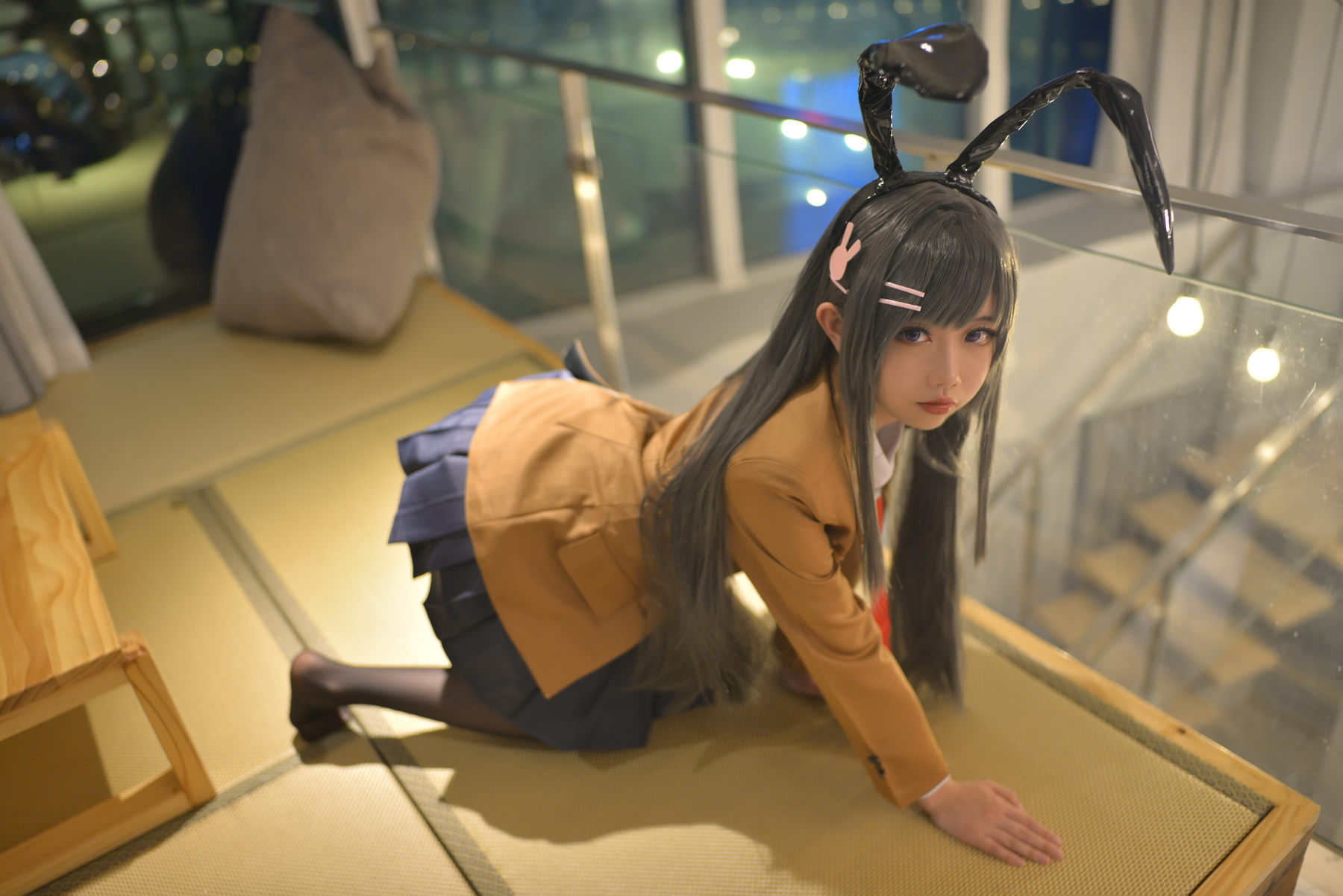 Cos小姐姐雪琪 – 麻衣制服兔女郎 [58P] - 秀人网免费无水印在线套图写真