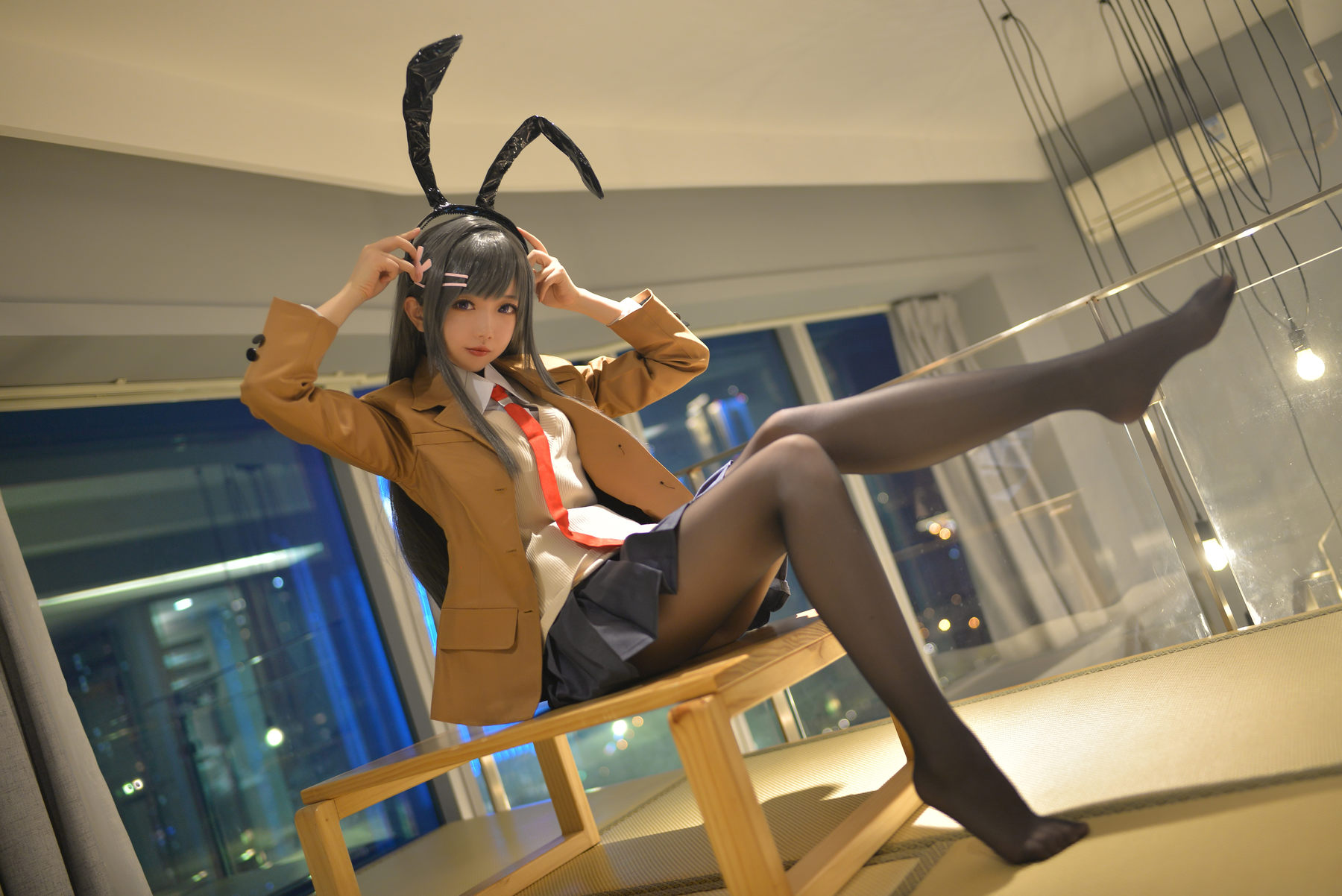 Cos小姐姐雪琪 – 麻衣制服兔女郎 [58P] - 秀人网免费无水印在线套图写真