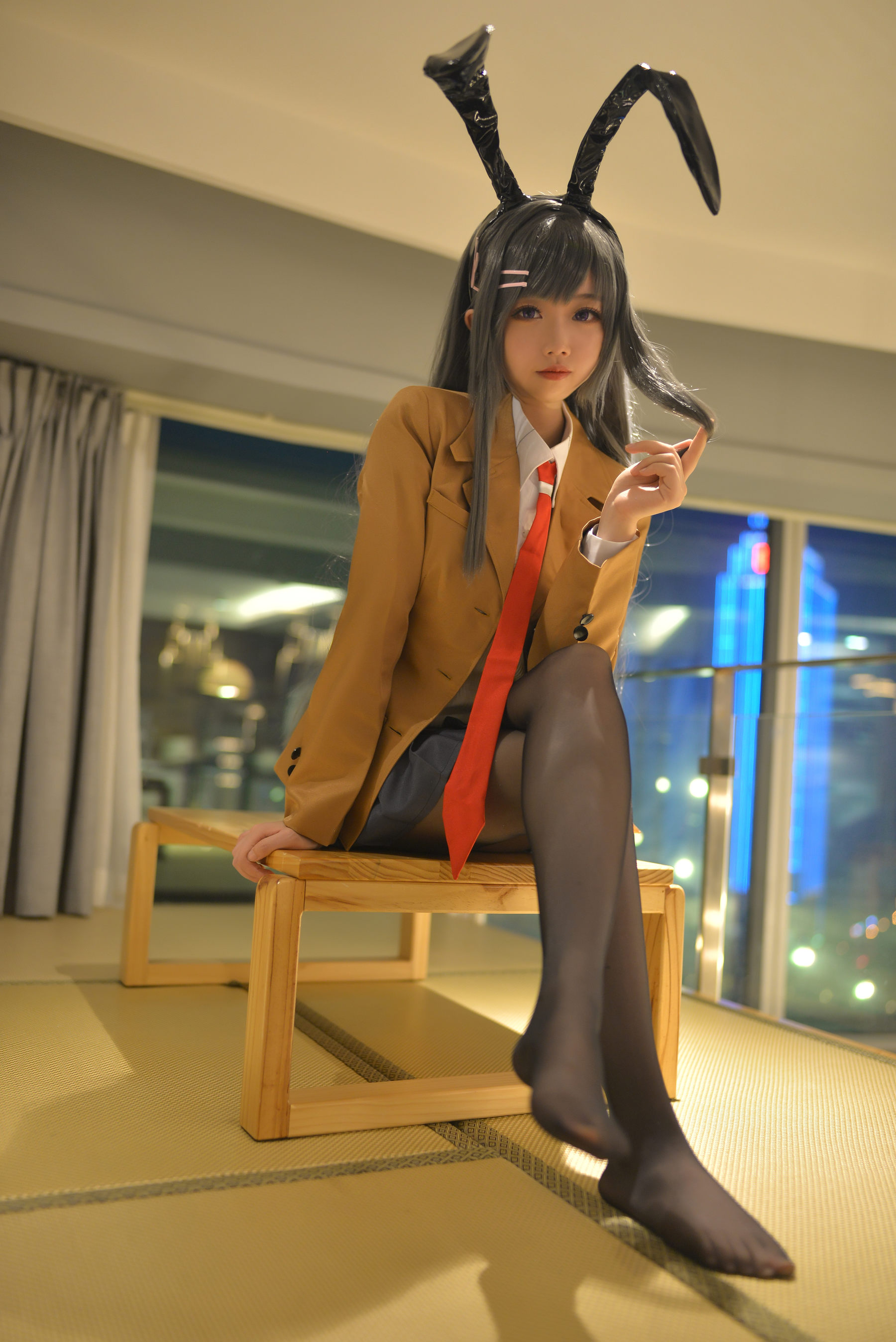 Cos小姐姐雪琪 – 麻衣制服兔女郎 [58P] - 秀人网免费无水印在线套图写真