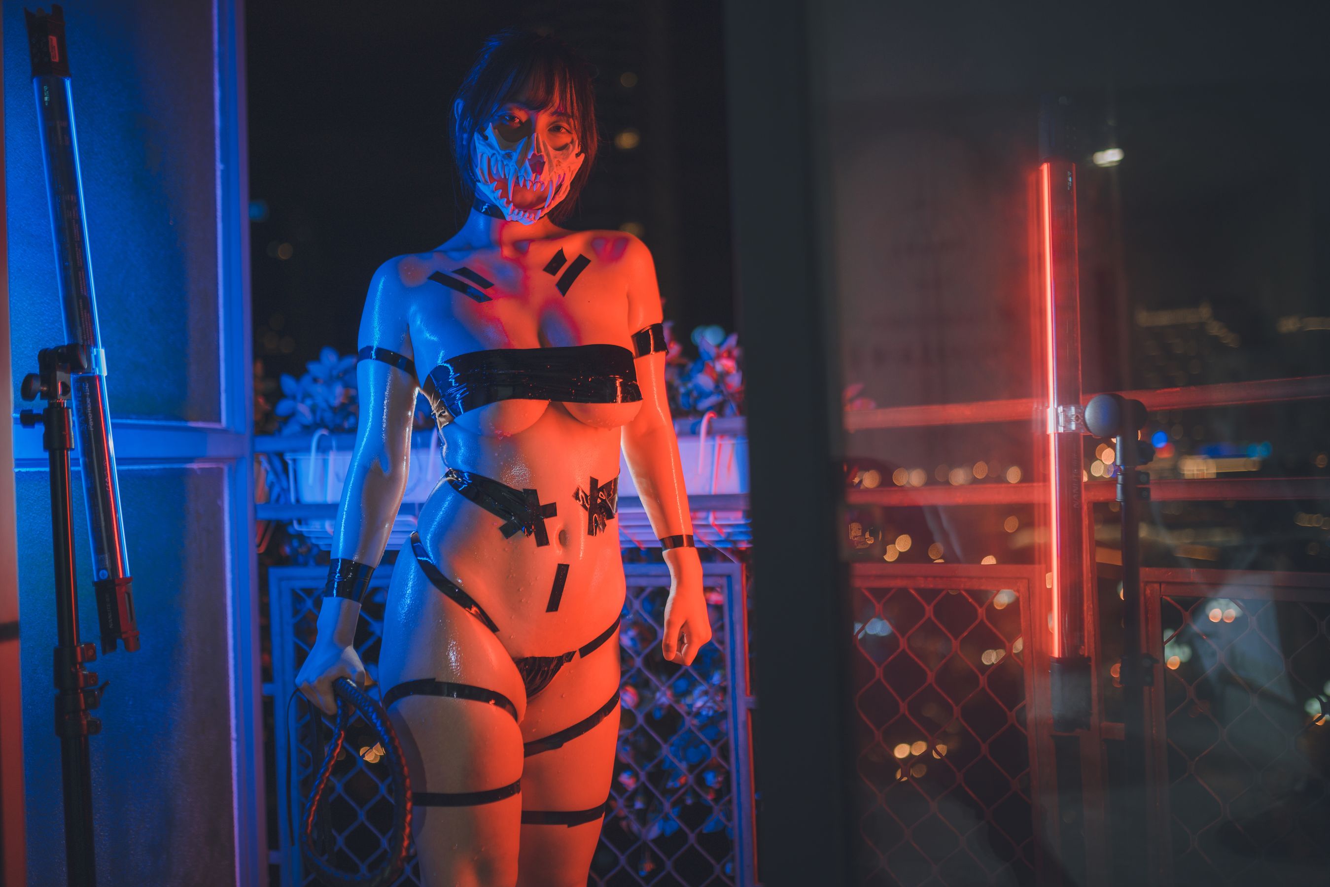 浅安安 – 黑胶带 [44P] - 秀人网免费无水印在线套图写真