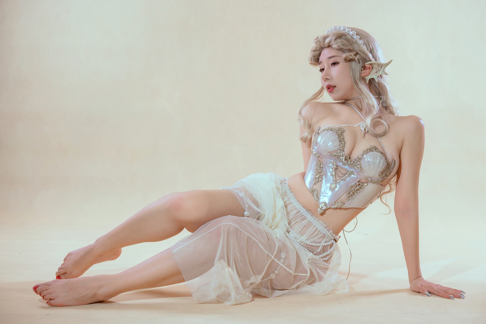 云溪溪 – 奶桃 珊迦娜·人鱼 [31P] - 秀人网免费无水印在线套图写真