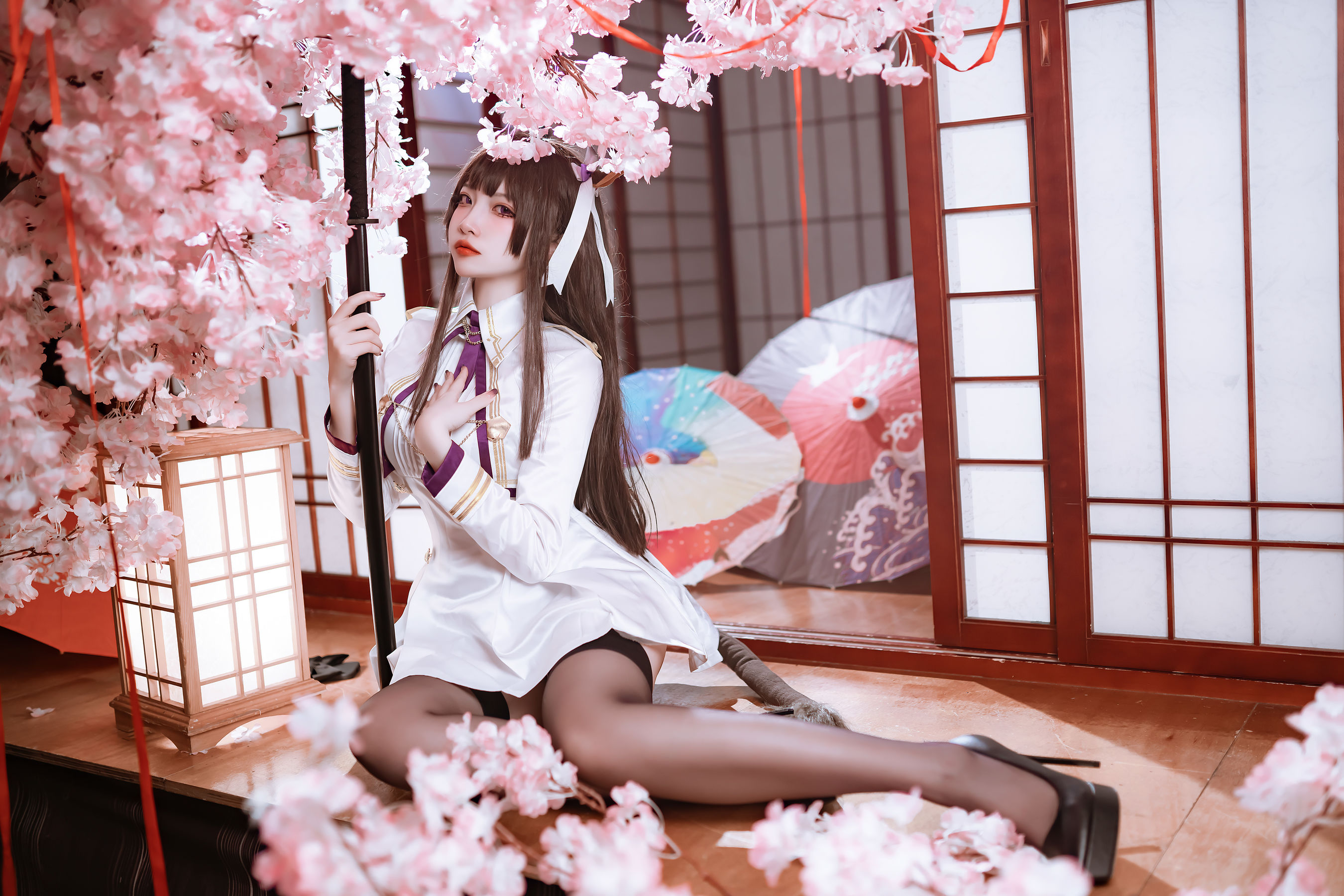 二佐Nisa – 碧蓝樫野 [28P] - 秀人网免费无水印在线套图写真