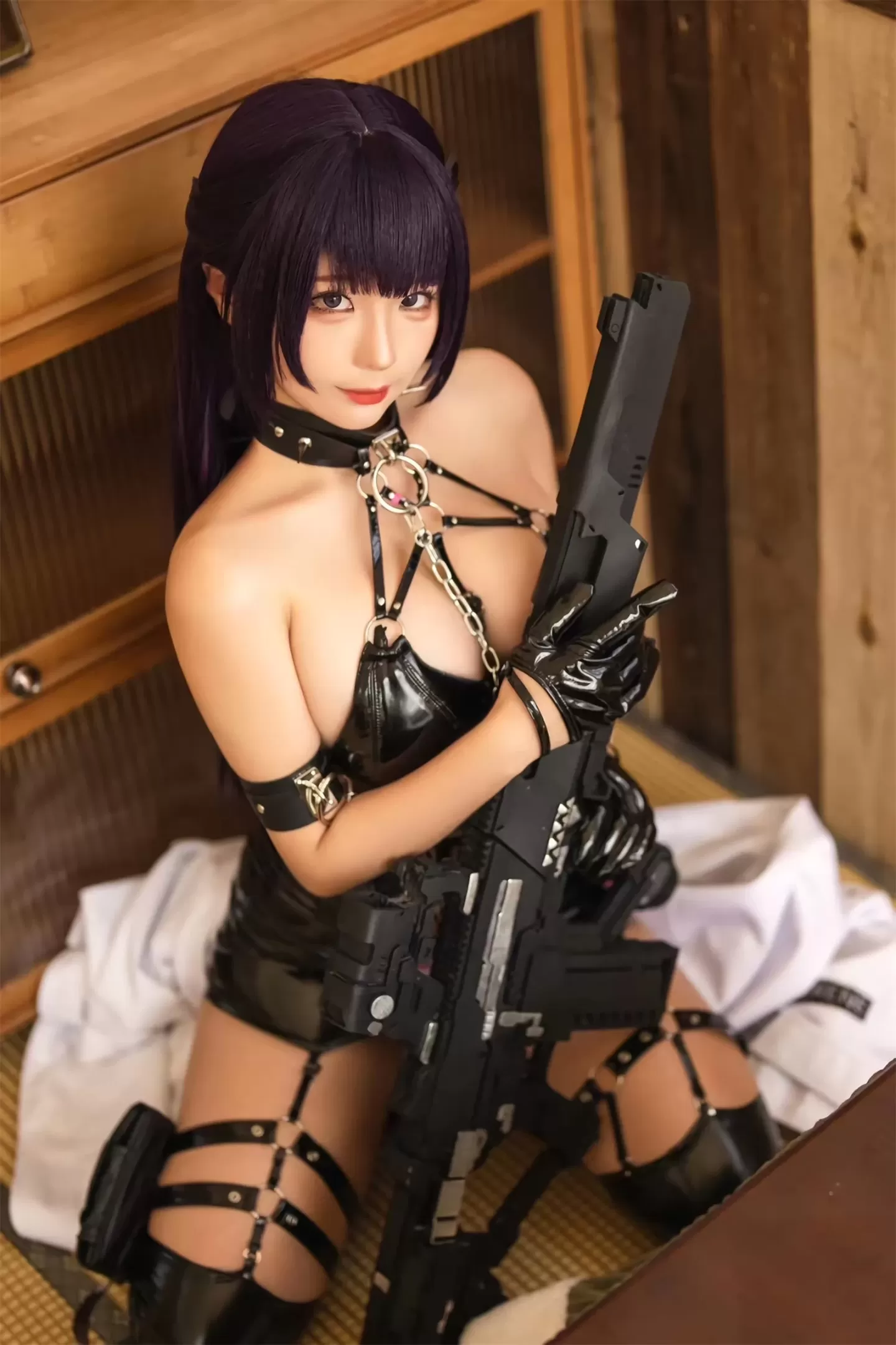 蠢沫沫 – 哈拉女王-魅魔-居家比基尼 [58P] - 秀人网免费无水印在线套图写真