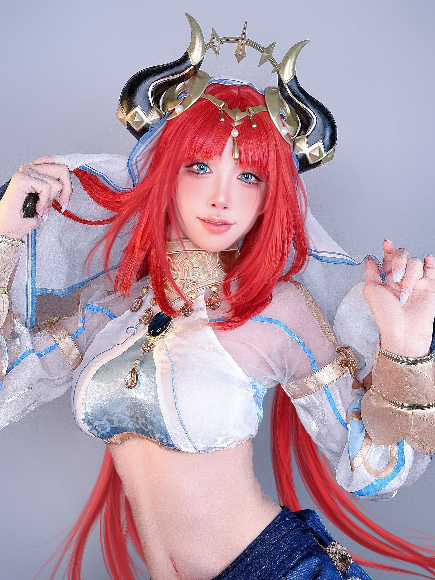 动漫博主水淼aqua – 原神 妮露 [26P] - 秀人网免费无水印在线套图写真