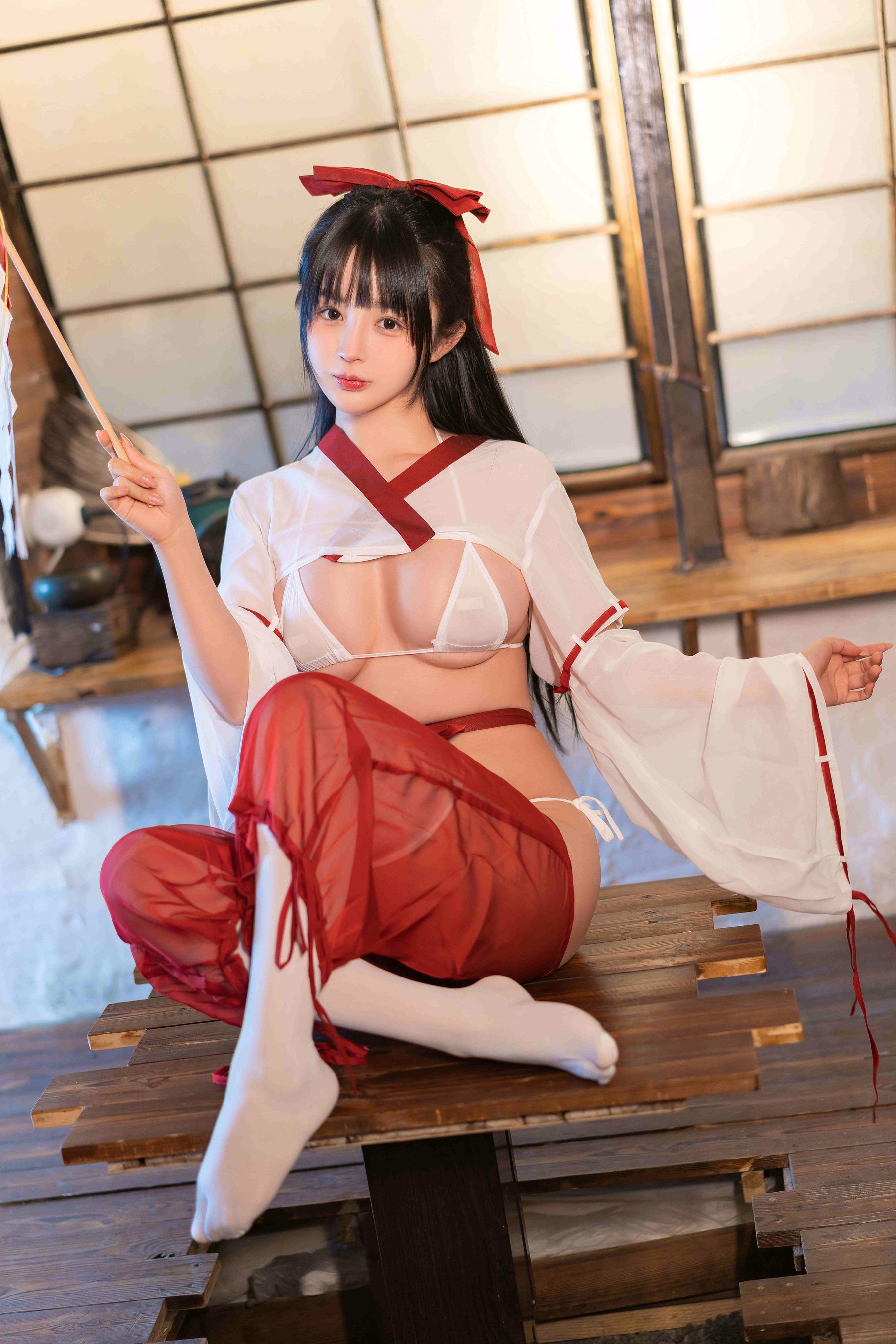 桜井宁宁 – 情趣巫女 [48P] - 秀人网免费无水印在线套图写真