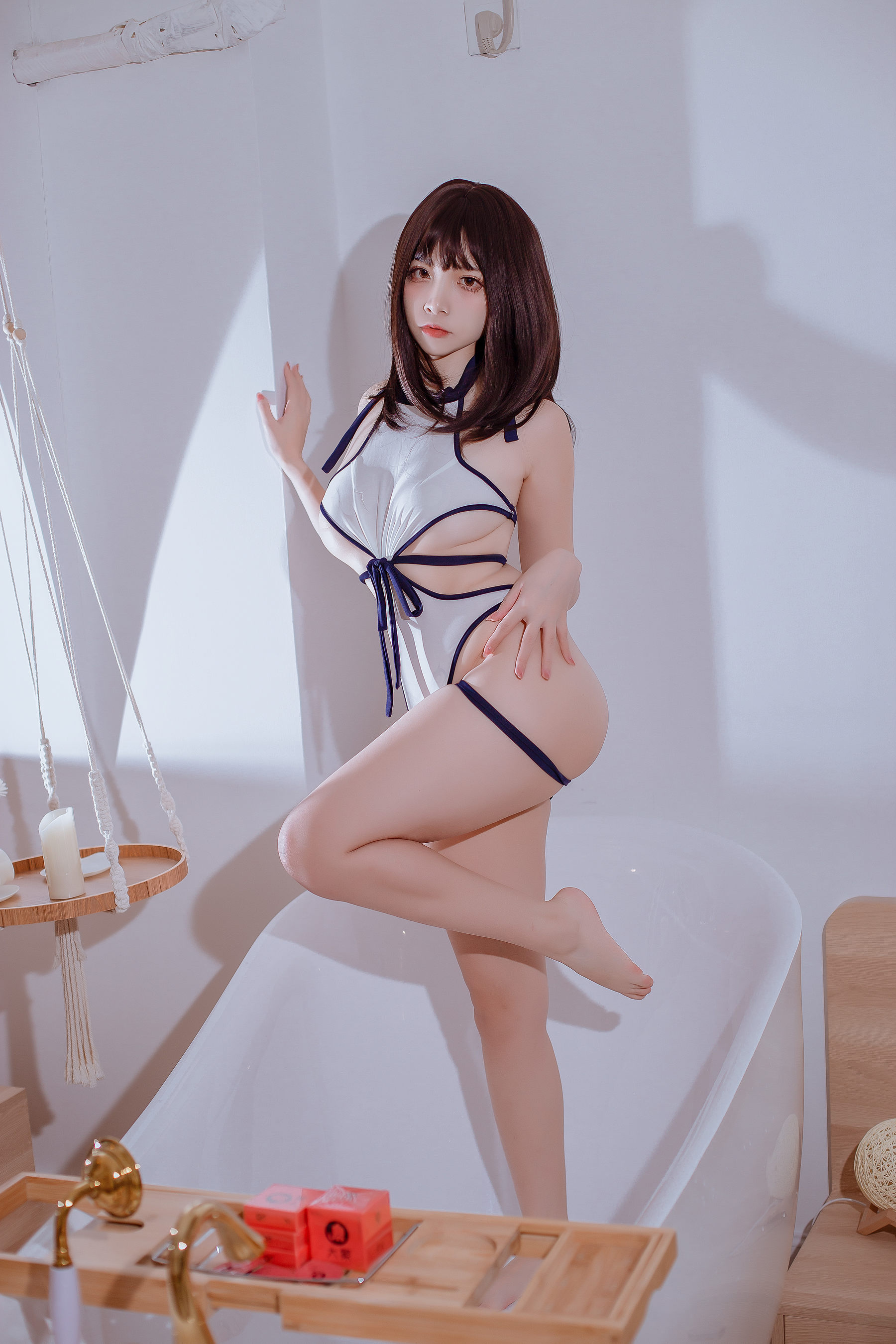 二佐Nisa – 私房大象竞泳 [35P] - 秀人网免费无水印在线套图写真