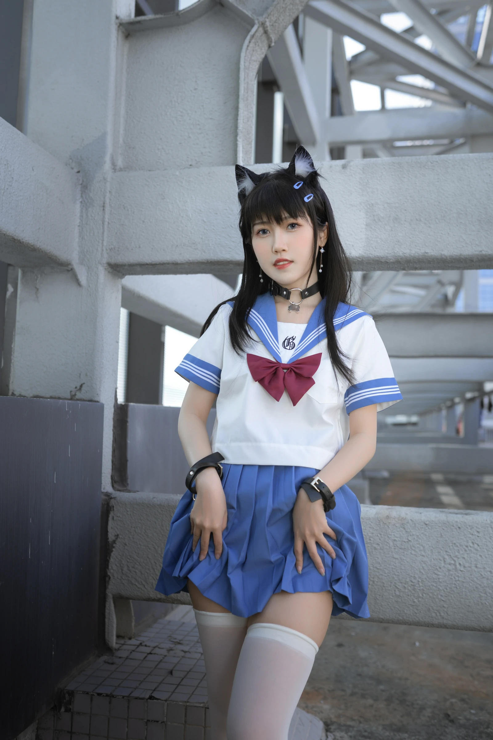 不呆猫 – 天台小m猫 [96P] - 秀人网免费无水印在线套图写真