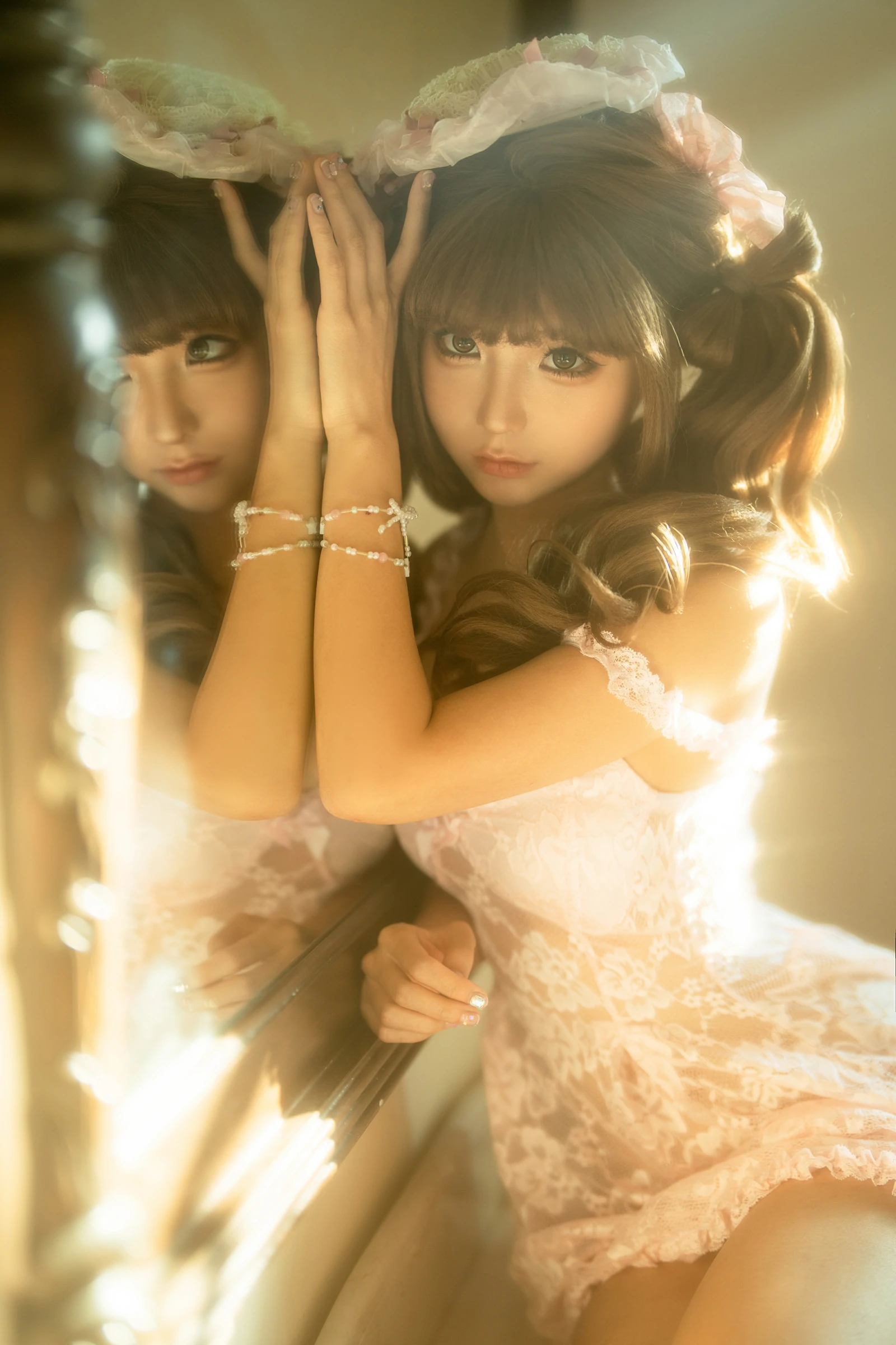 蠢沫沫 – 镜像 [40P] - 秀人网免费无水印在线套图写真