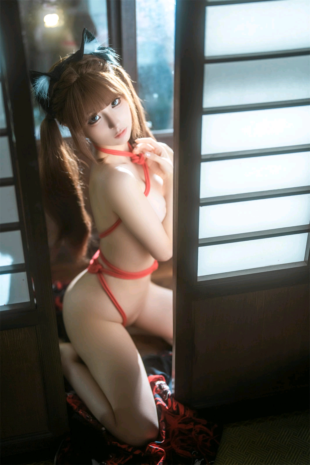 蠢沫沫 – 捆绑和服 [55P] - 秀人网免费无水印在线套图写真