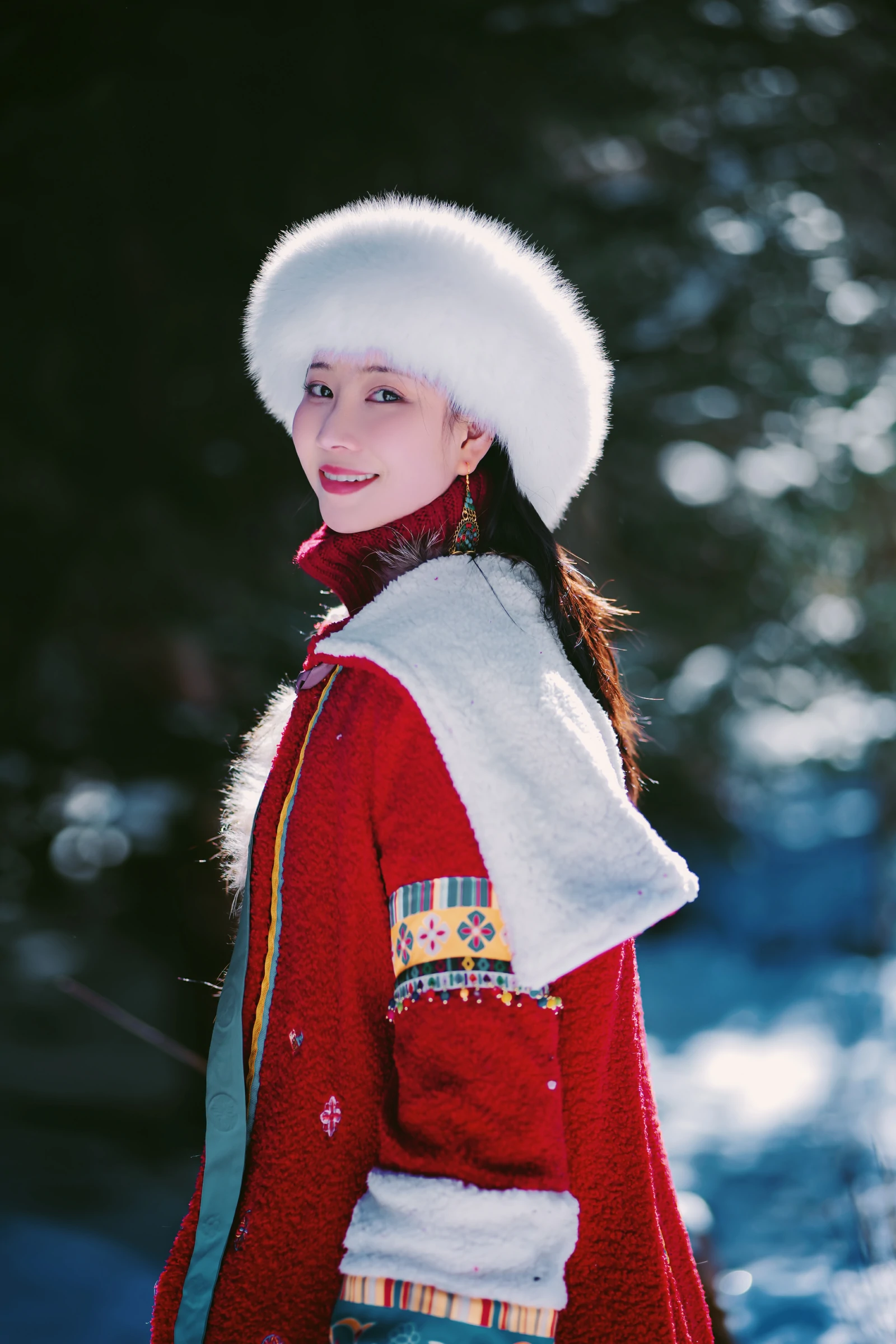 年年Nnian – 吉祥雪兆丰年 [30P] - 秀人网免费无水印在线套图写真