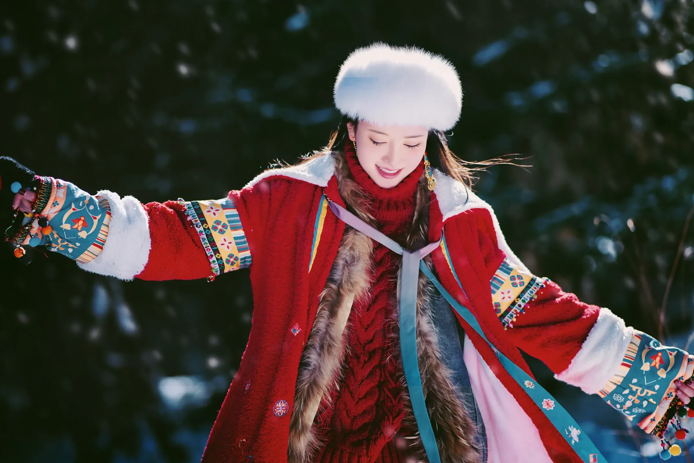 年年Nnian – 吉祥雪兆丰年 [30P] - 秀人网免费无水印在线套图写真