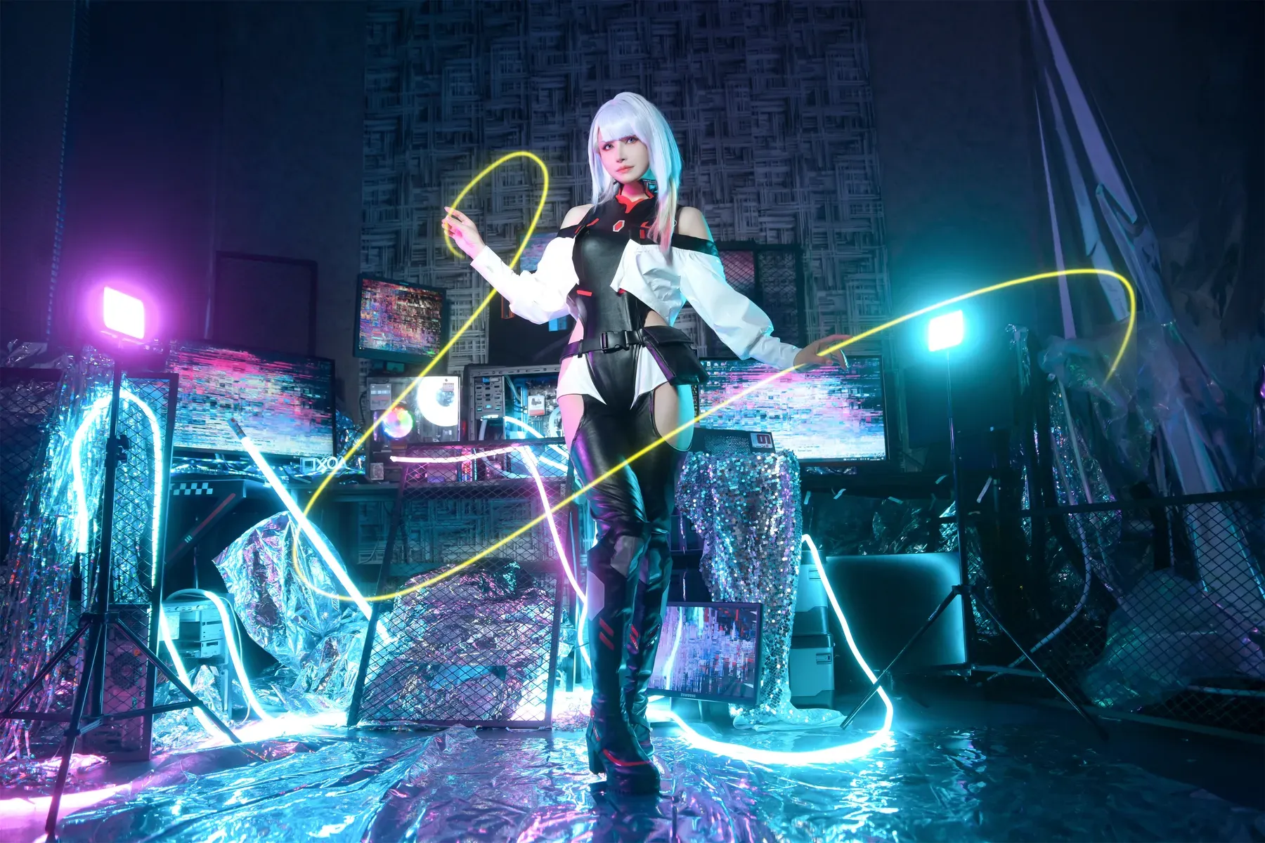 鹿八岁baby – 赛博朋克：边缘行者 露西 [60P] - 秀人网免费无水印在线套图写真