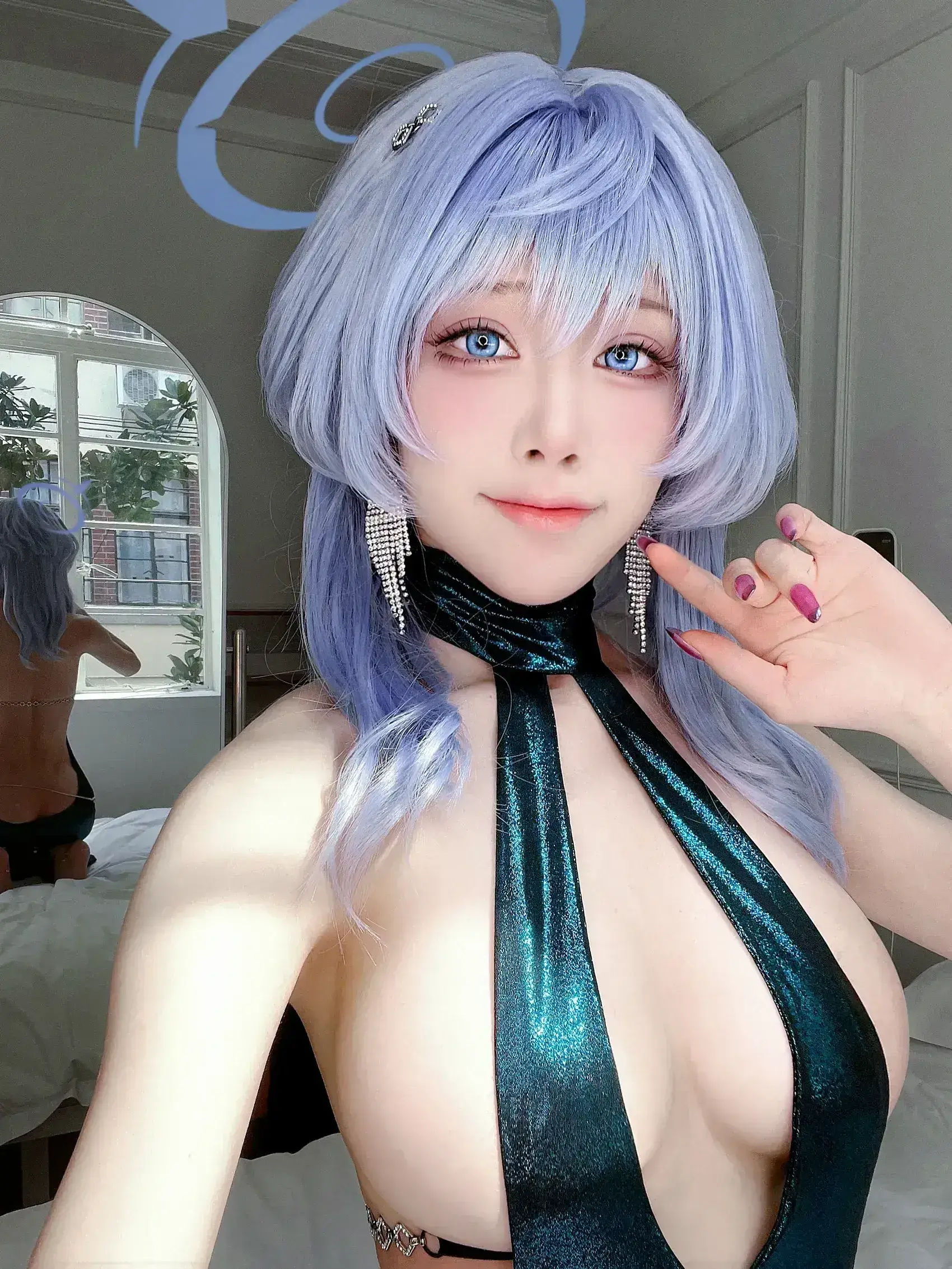 水淼aqua – 碧蓝档案 天雨亚子礼服 [100P] - 秀人网免费无水印在线套图写真