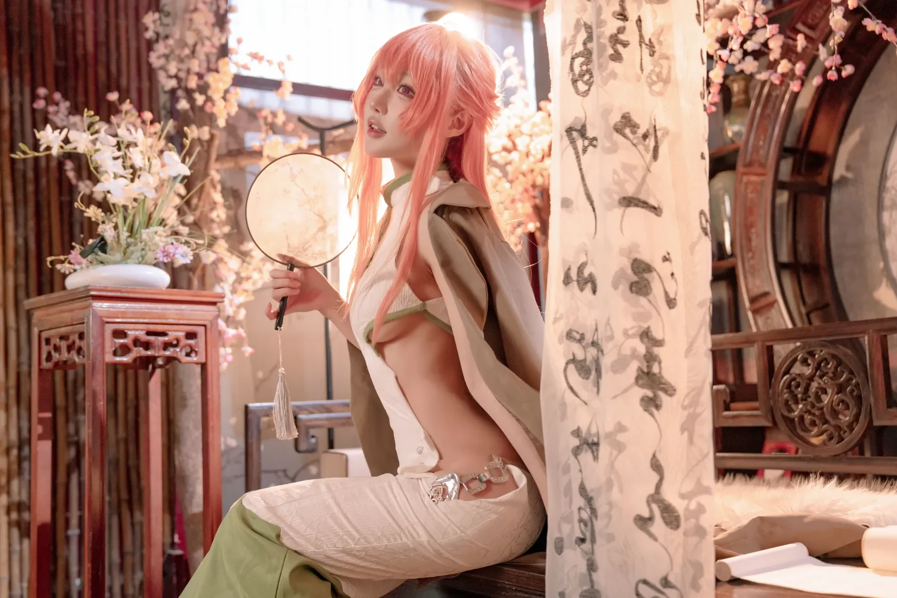 阿包也是兔娘 – 碧蓝航线英仙座旗袍 [30P] - 秀人网免费无水印在线套图写真